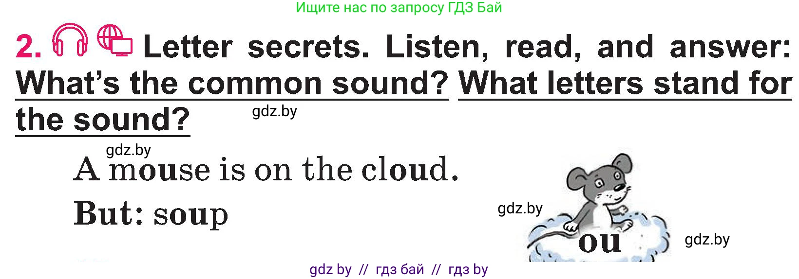 Английский язык (english), 3 класс Учебник, авторы: Лапицкая Людмила Михайловна (Lapitskaya Ludmila), Калишевич Алла Ивановна, Севрюкова Татьяна Юрьевна, Седунова Наталья Михайловна (Sedunova Natalia), издательство Вышэйшая школа, Минск, 2023, Часть 2, страница 94, номер 2, Условие