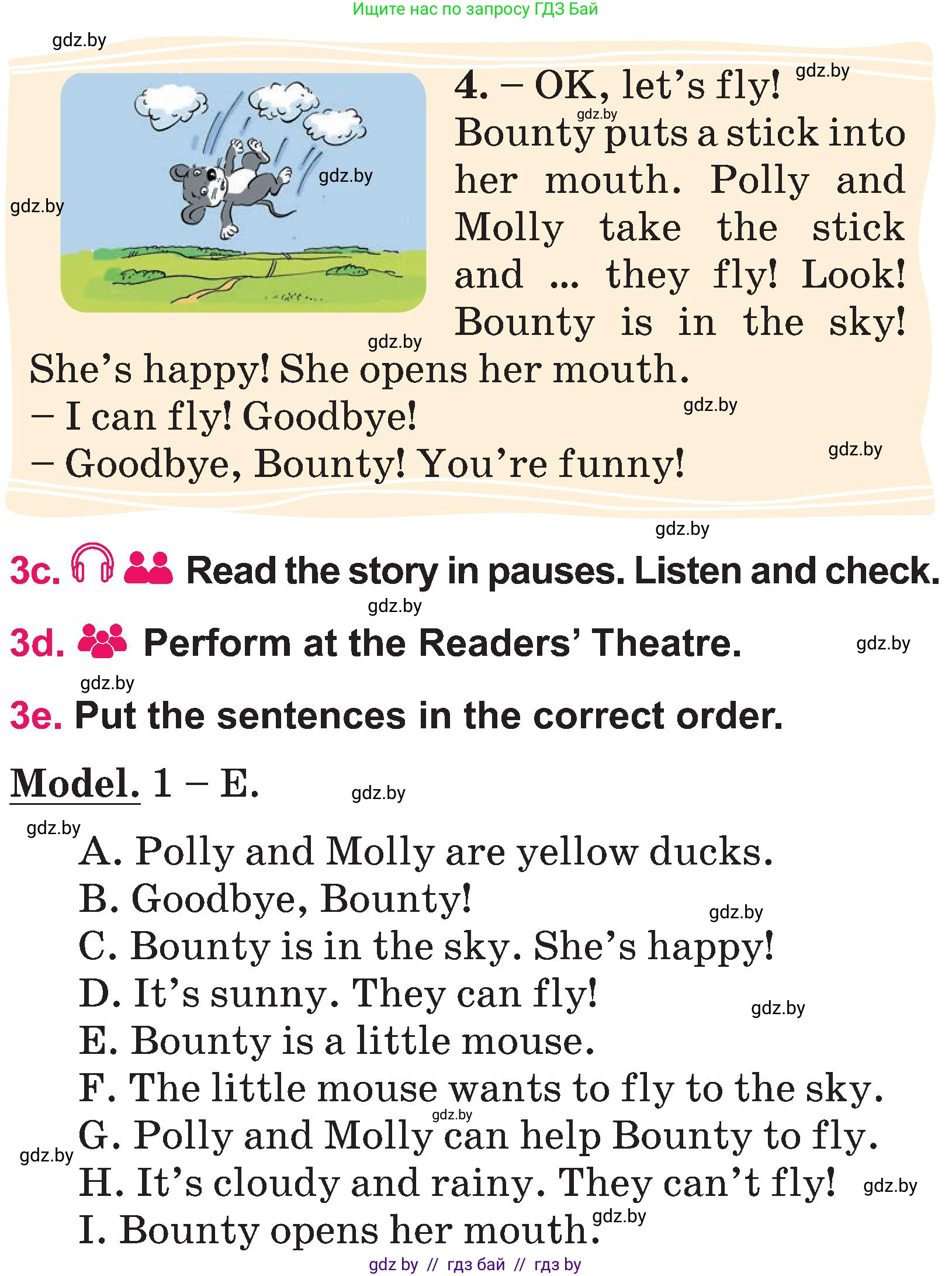 Английский язык (english), 3 класс Учебник, авторы: Лапицкая Людмила Михайловна (Lapitskaya Ludmila), Калишевич Алла Ивановна, Севрюкова Татьяна Юрьевна, Седунова Наталья Михайловна (Sedunova Natalia), издательство Вышэйшая школа, Минск, 2023, Часть 2, страница 94, номер 3, Условие (продолжение 3)