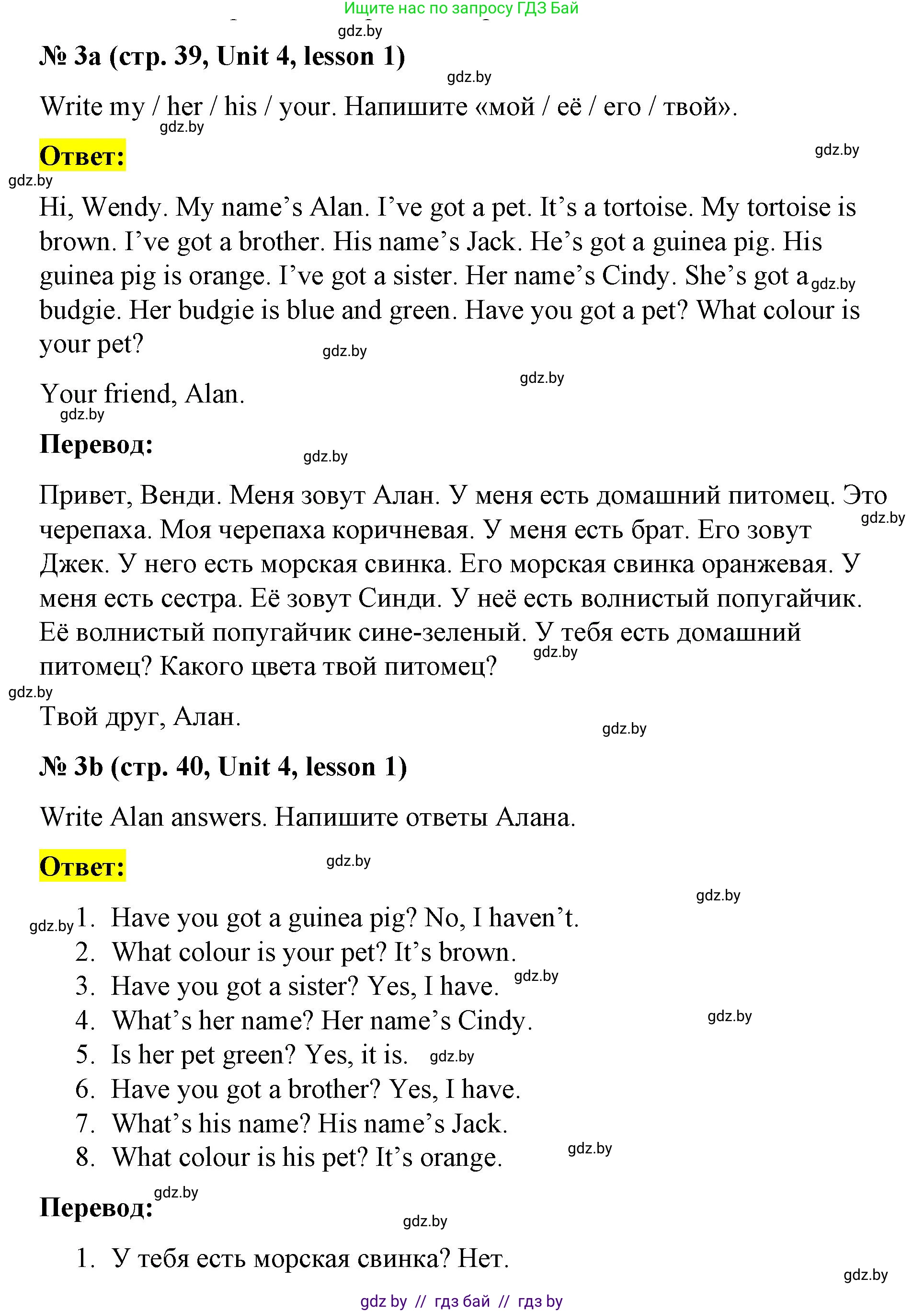 Английский язык (english), 3 класс практикум по грамматике (grammar), автор: Севрюкова Татьяна Юрьевна, издательство Аверсэв, Минск, 2023, салатового цвета, страница 39, номер 3, Решение