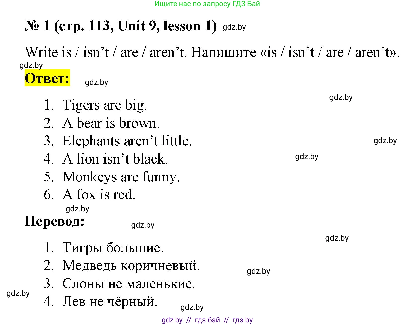 Английский язык (english), 3 класс практикум по грамматике (grammar), автор: Севрюкова Татьяна Юрьевна, издательство Аверсэв, Минск, 2023, салатового цвета, страница 113, номер 1, Решение