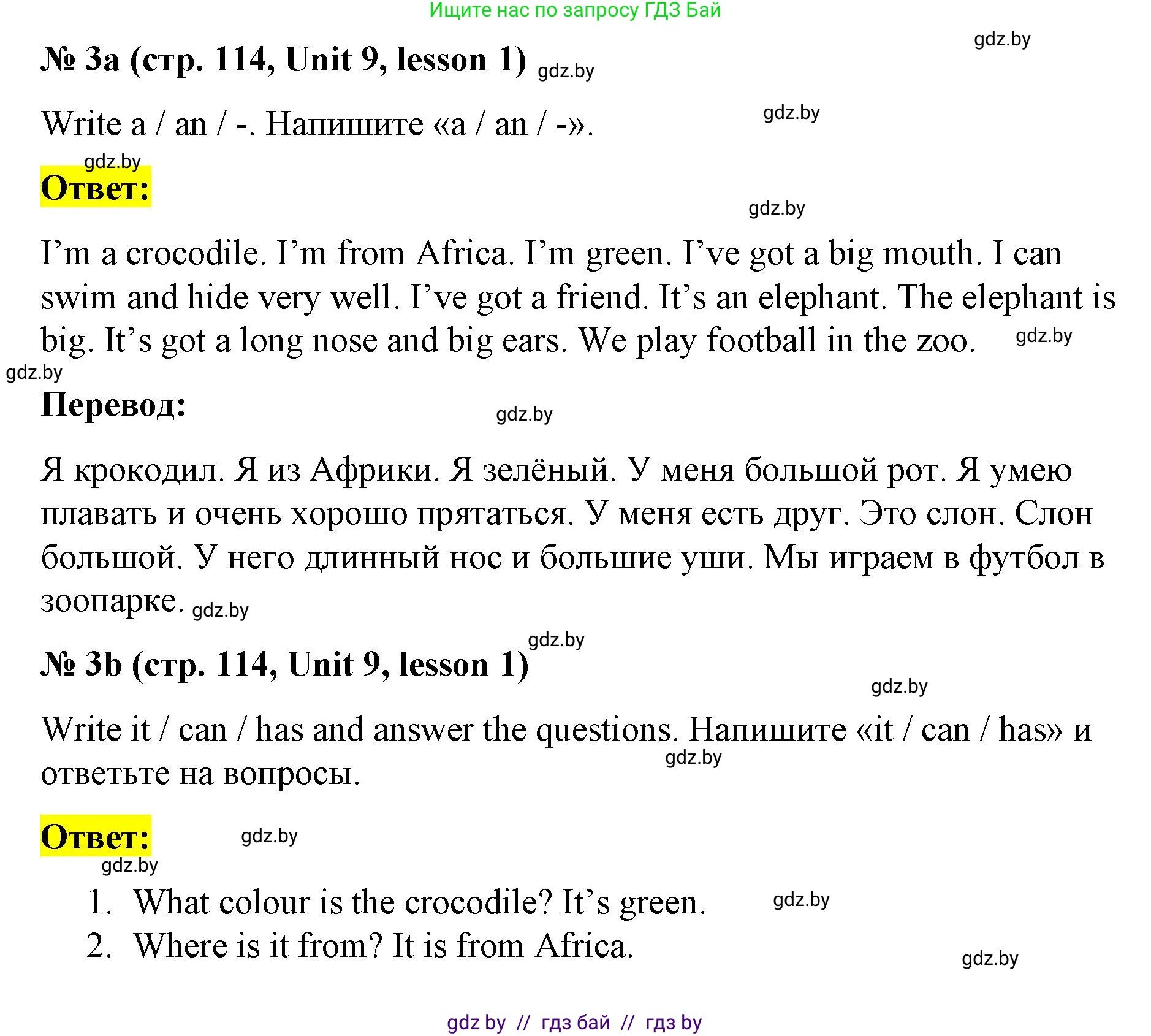 Английский язык (english), 3 класс практикум по грамматике (grammar), автор: Севрюкова Татьяна Юрьевна, издательство Аверсэв, Минск, 2023, салатового цвета, страница 114, номер 3, Решение