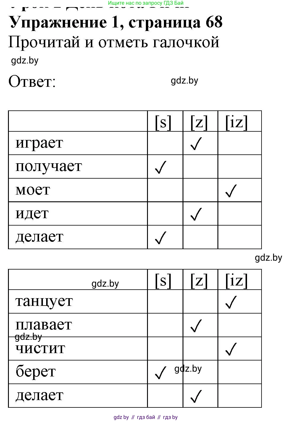 Английский язык (english), 4 класс практикум (activity book ), авторы: Лапицкая Людмила Михайловна (Lapitskaya Ludmila), Седунова Наталья Михайловна (Sedunova Natalia), издательство Аверсэв, Минск, 2025, Часть 1, страница 67, номер 1, Решение