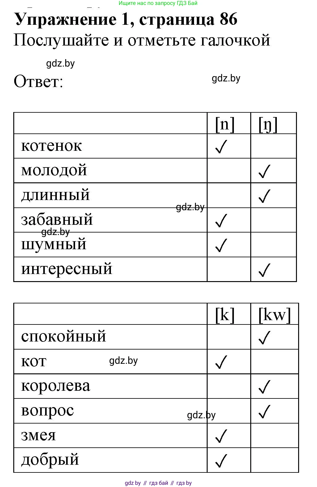 Английский язык (english), 4 класс практикум (activity book ), авторы: Лапицкая Людмила Михайловна (Lapitskaya Ludmila), Седунова Наталья Михайловна (Sedunova Natalia), издательство Аверсэв, Минск, 2025, Часть 1, страница 85, номер 1, Решение