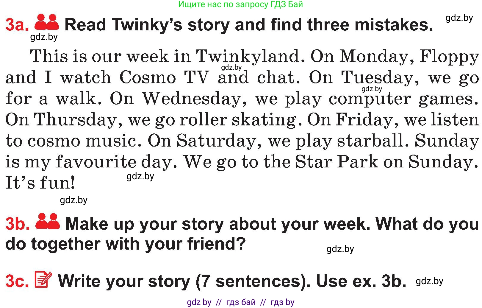 Английский язык (english), 4 класс Учебник (Student's book), авторы: Лапицкая Людмила Михайловна (Lapitskaya Ludmila), Седунова Наталья Михайловна (Sedunova Natalia), издательство Адукацыя i выхаванне, Минск, 2024, бирюзового цвета, Часть ( Part) 1, страница 25, номер 3, Условие