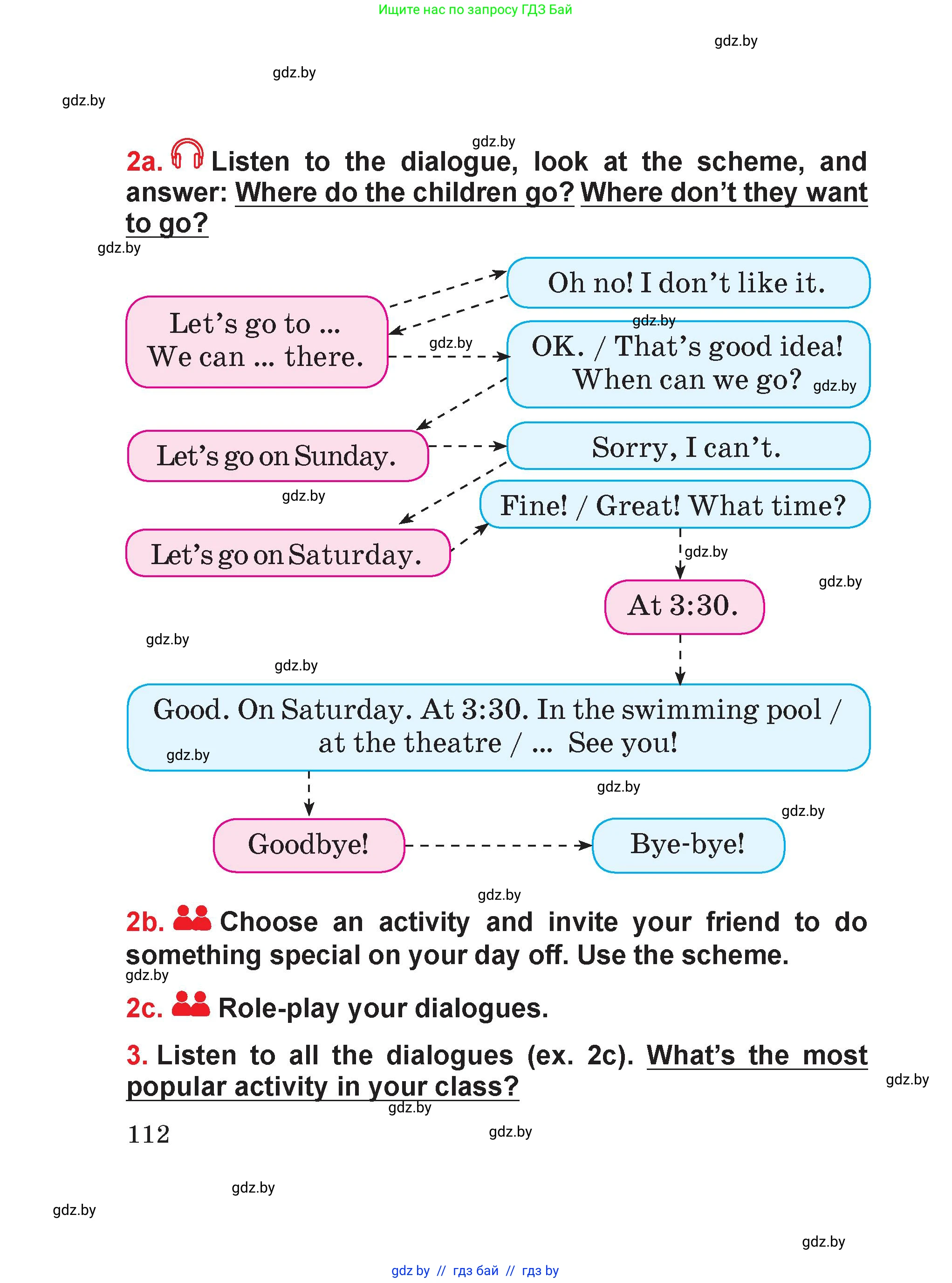 Английский язык (english), 4 класс Учебник (Student's book), авторы: Лапицкая Людмила Михайловна (Lapitskaya Ludmila), Седунова Наталья Михайловна (Sedunova Natalia), издательство Адукацыя i выхаванне, Минск, 2024, бирюзового цвета, Часть ( Part) 1, страница 112