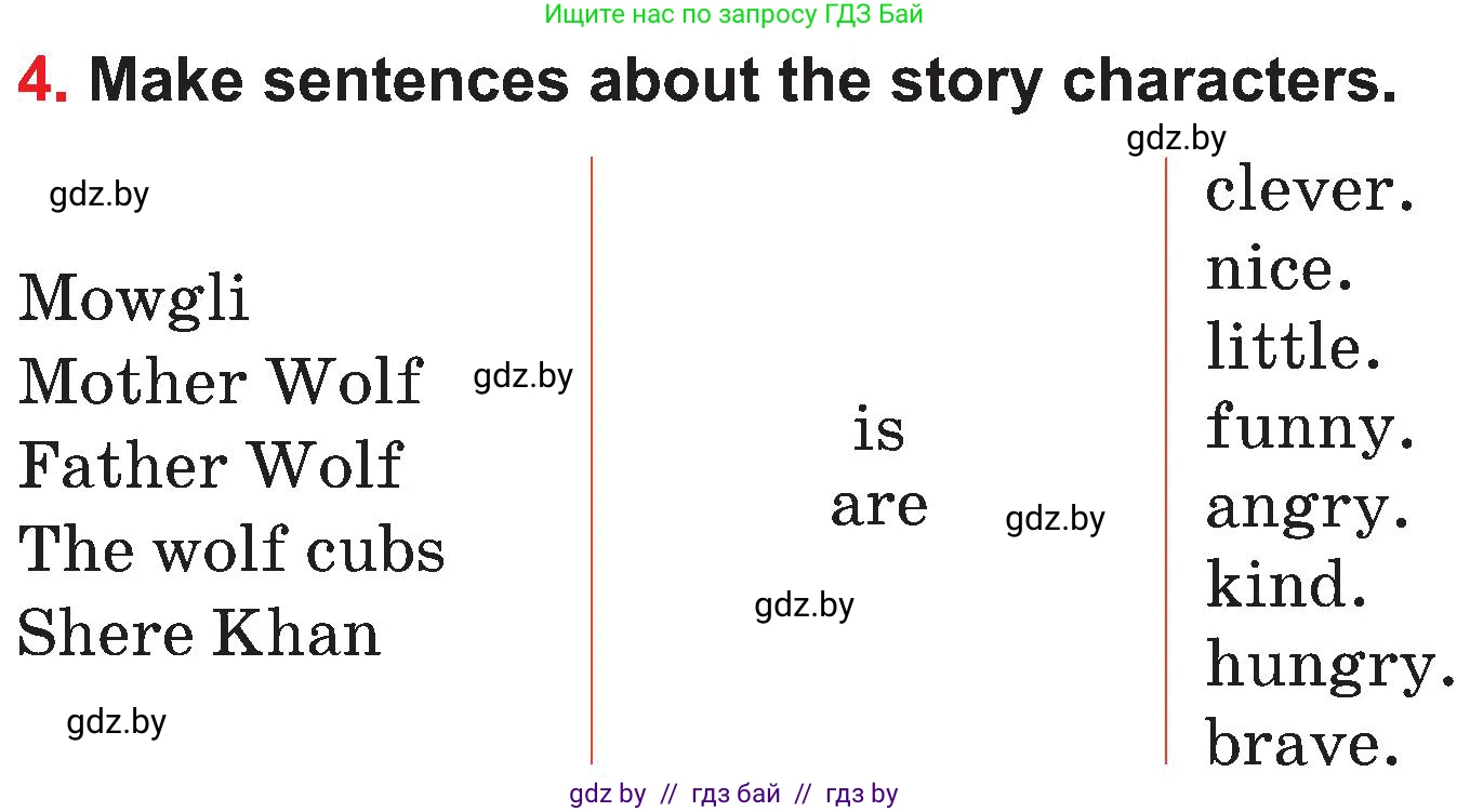 Английский язык (english), 4 класс Учебник (Student's book), авторы: Лапицкая Людмила Михайловна (Lapitskaya Ludmila), Седунова Наталья Михайловна (Sedunova Natalia), издательство Адукацыя i выхаванне, Минск, 2024, бирюзового цвета, Часть ( Part) 1, страница 62, номер 4, Условие