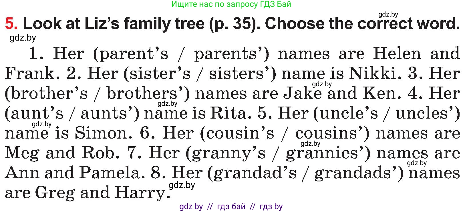 Английский язык (english), 4 класс Учебник (Student's book), авторы: Лапицкая Людмила Михайловна (Lapitskaya Ludmila), Седунова Наталья Михайловна (Sedunova Natalia), издательство Адукацыя i выхаванне, Минск, 2024, бирюзового цвета, Часть ( Part) 1, страница 50, номер 5, Условие