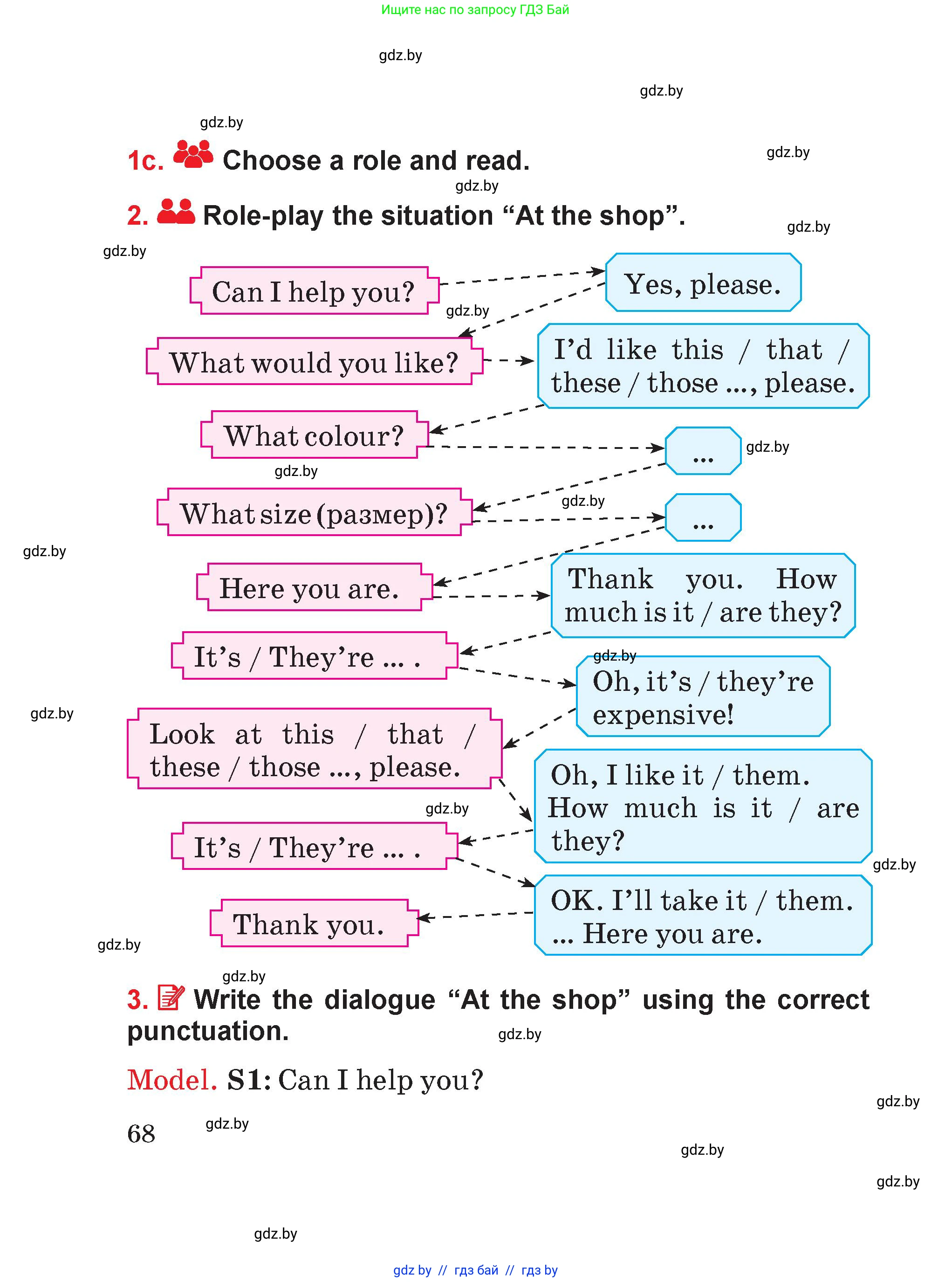 Английский язык (english), 4 класс Учебник (Student's book), авторы: Лапицкая Людмила Михайловна (Lapitskaya Ludmila), Седунова Наталья Михайловна (Sedunova Natalia), издательство Адукацыя i выхаванне, Минск, 2024, бирюзового цвета, Часть ( Part) 2, страница 68