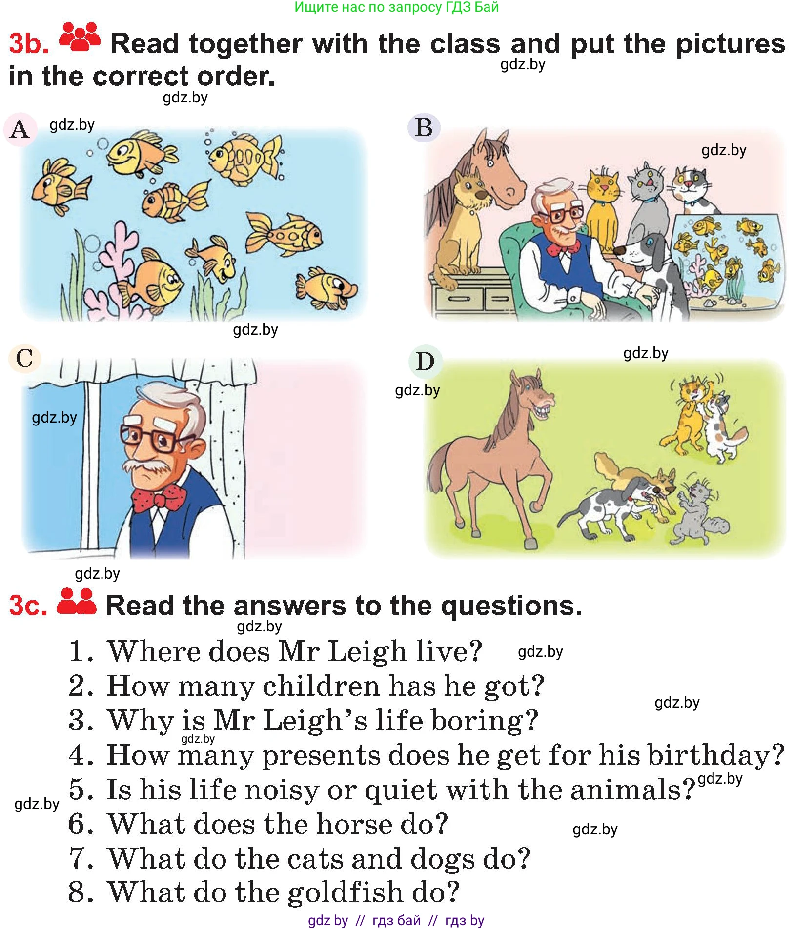 Английский язык (english), 4 класс Учебник (Student's book), авторы: Лапицкая Людмила Михайловна (Lapitskaya Ludmila), Седунова Наталья Михайловна (Sedunova Natalia), издательство Адукацыя i выхаванне, Минск, 2024, бирюзового цвета, Часть ( Part) 2, страница 56, номер 3, Условие (продолжение 3)