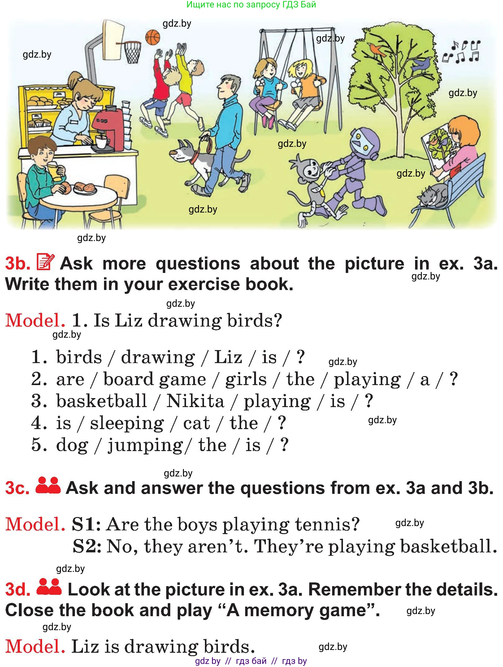 Английский язык (english), 4 класс Учебник (Student's book), авторы: Лапицкая Людмила Михайловна (Lapitskaya Ludmila), Седунова Наталья Михайловна (Sedunova Natalia), издательство Адукацыя i выхаванне, Минск, 2024, бирюзового цвета, Часть ( Part) 2, страница 99, номер 3, Условие (продолжение 2)