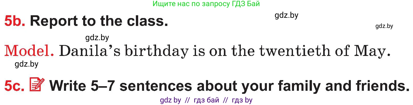 Английский язык (english), 4 класс Учебник (Student's book), авторы: Лапицкая Людмила Михайловна (Lapitskaya Ludmila), Седунова Наталья Михайловна (Sedunova Natalia), издательство Адукацыя i выхаванне, Минск, 2024, бирюзового цвета, Часть ( Part) 2, страница 119, номер 5, Условие (продолжение 2)