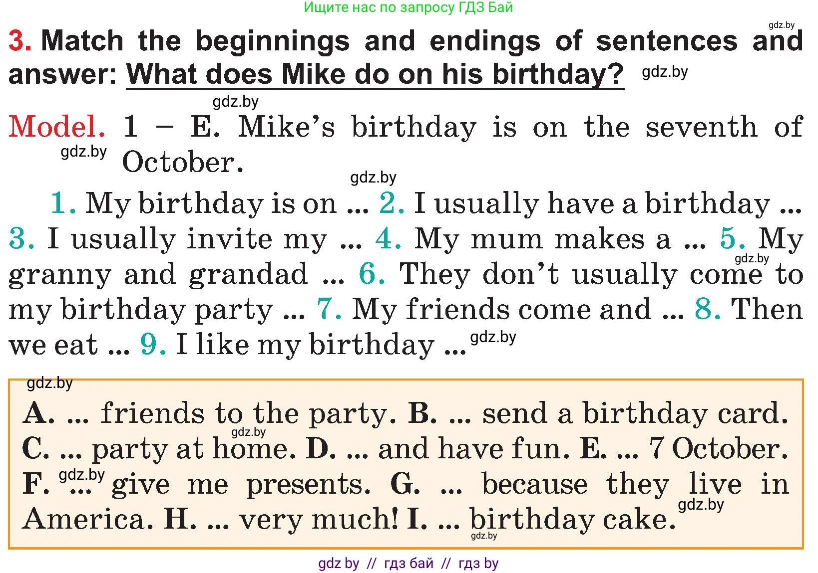 Английский язык (english), 4 класс Учебник (Student's book), авторы: Лапицкая Людмила Михайловна (Lapitskaya Ludmila), Седунова Наталья Михайловна (Sedunova Natalia), издательство Адукацыя i выхаванне, Минск, 2024, бирюзового цвета, Часть ( Part) 2, страница 128, номер 3, Условие