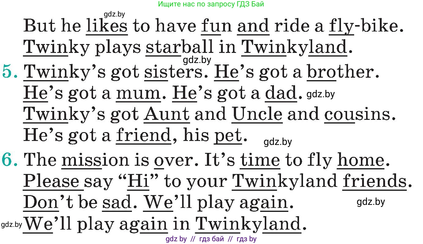 Английский язык (english), 4 класс Учебник (Student's book), авторы: Лапицкая Людмила Михайловна (Lapitskaya Ludmila), Седунова Наталья Михайловна (Sedunova Natalia), издательство Адукацыя i выхаванне, Минск, 2024, бирюзового цвета, Часть ( Part) 2, страница 135, номер 1, Условие (продолжение 3)