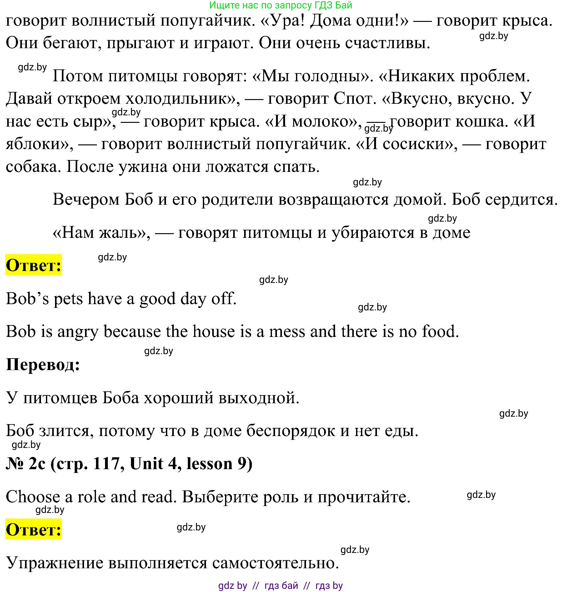 Английский язык (english), 4 класс Учебник (Student's book), авторы: Лапицкая Людмила Михайловна (Lapitskaya Ludmila), Седунова Наталья Михайловна (Sedunova Natalia), издательство Адукацыя i выхаванне, Минск, 2024, бирюзового цвета, Часть ( Part) 1, страница 116, номер 2, Решение 2 (продолжение 2)