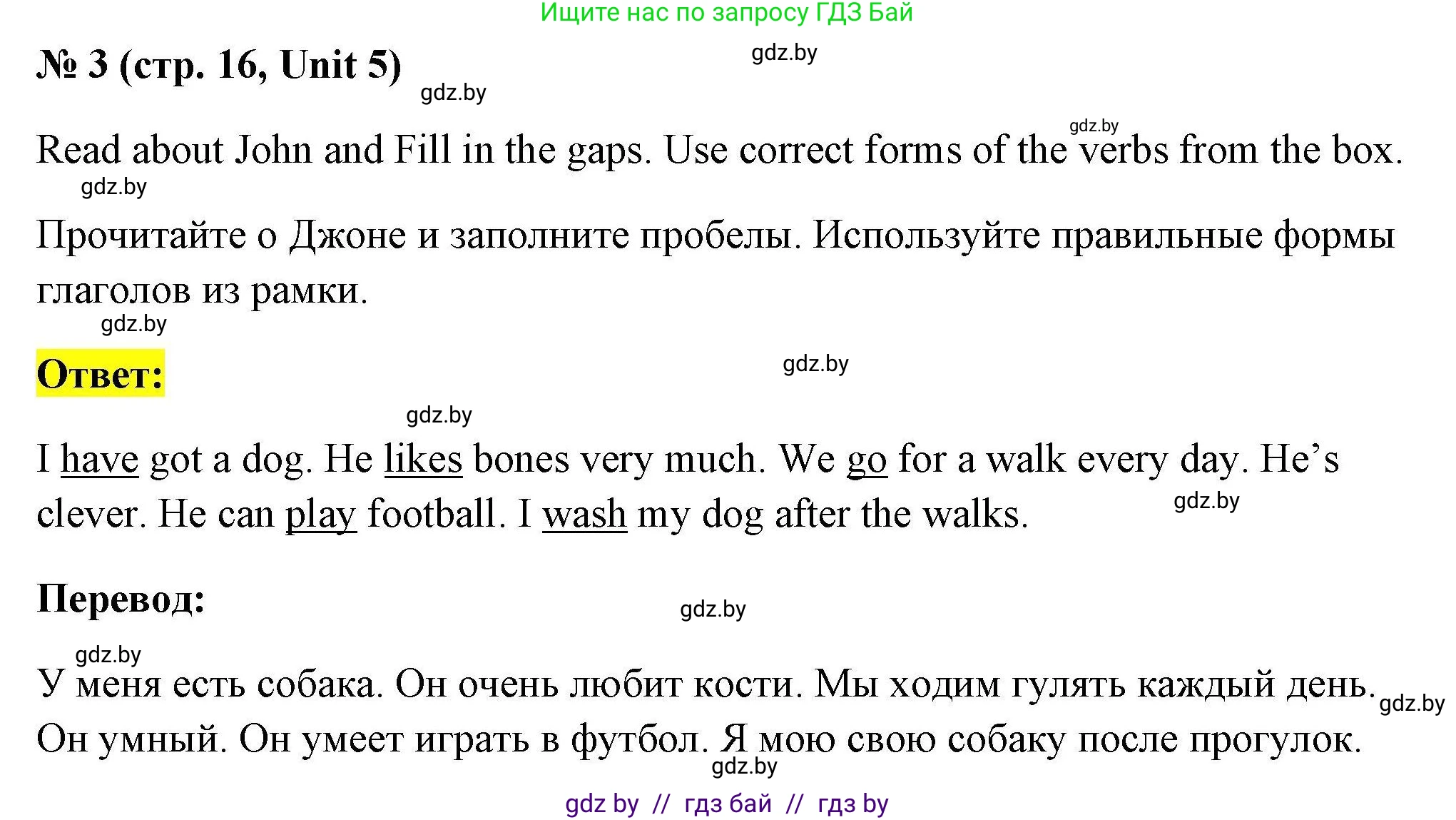 Английский язык (english), 4 класс тесты (test book), автор: Севрюкова Татьяна Юрьевна, издательство Аверсэв, Минск, 2022, розового цвета, страница 16, номер 3, Решение