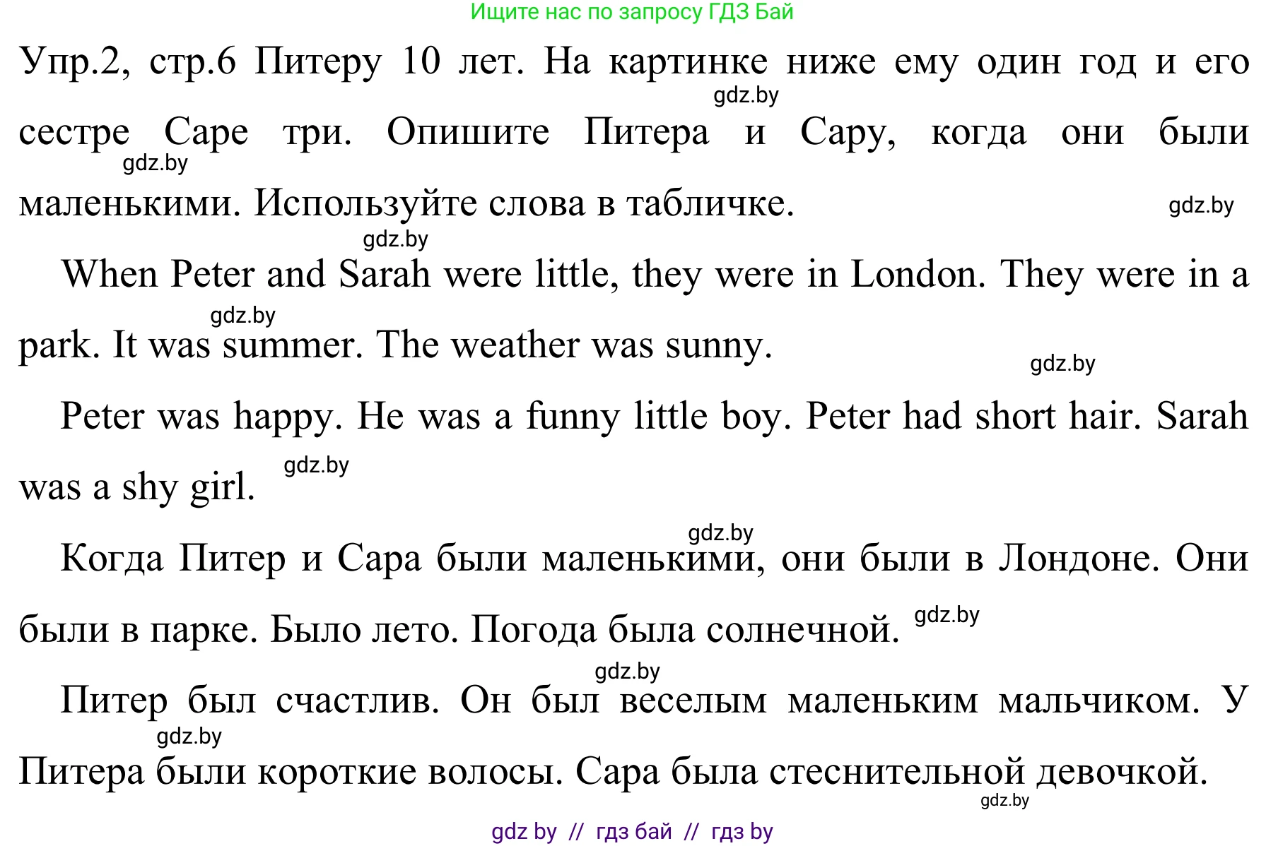Английский язык (english), 5 класс практикум (activity book ), авторы: Демченко Наталья Валентиновна, Севрюкова Татьяна Юрьевна, Наумова Елена Георгиевна, Лапицкая Людмила Михайловна (Lapitskaya Ludmila), Юхнель Наталья Валентиновна, издательство Аверсэв, Минск, 2019, зелёного цвета, Часть 1, страница 6, номер 2, Решение 2