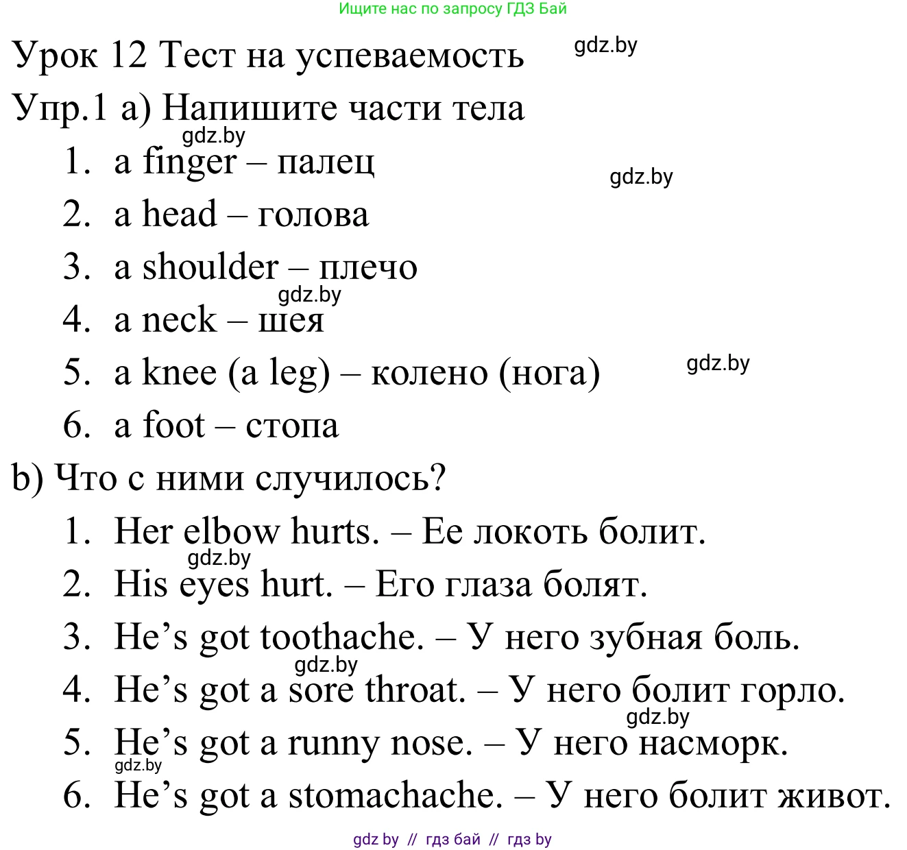 Английский язык (english), 5 класс практикум (activity book ), авторы: Демченко Наталья Валентиновна, Севрюкова Татьяна Юрьевна, Наумова Елена Георгиевна, Лапицкая Людмила Михайловна (Lapitskaya Ludmila), Юхнель Наталья Валентиновна, издательство Аверсэв, Минск, 2019, зелёного цвета, Часть 2, страница 13, номер 1, Решение 2