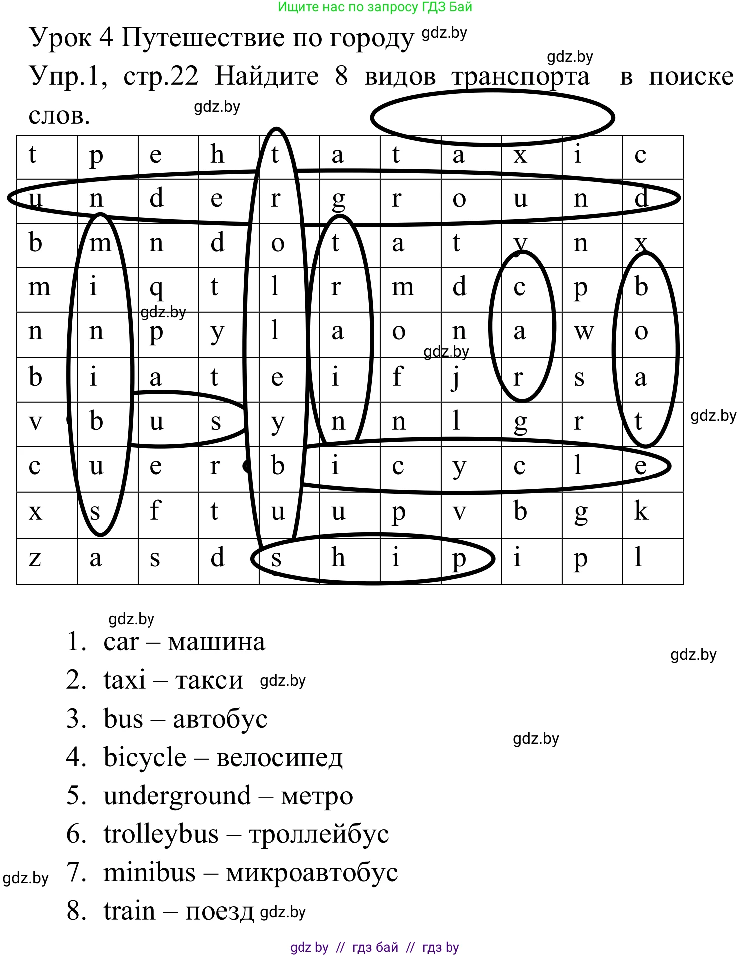 Английский язык (english), 5 класс практикум (activity book ), авторы: Демченко Наталья Валентиновна, Севрюкова Татьяна Юрьевна, Наумова Елена Георгиевна, Лапицкая Людмила Михайловна (Lapitskaya Ludmila), Юхнель Наталья Валентиновна, издательство Аверсэв, Минск, 2019, зелёного цвета, Часть 2, страница 22, номер 1, Решение 2