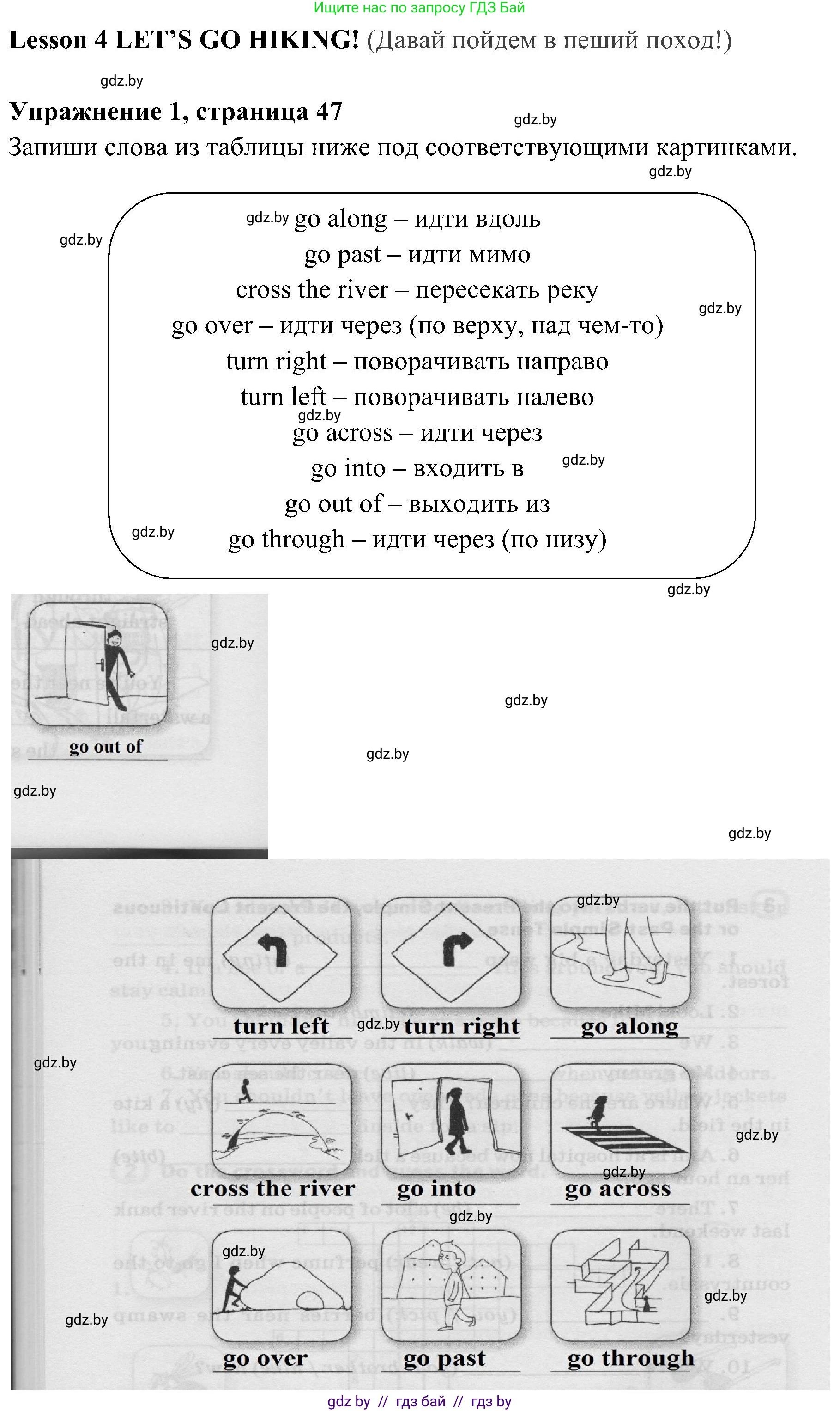 Английский язык (english), 5 класс практикум (activity book ), авторы: Демченко Наталья Валентиновна, Севрюкова Татьяна Юрьевна, Наумова Елена Георгиевна, Лапицкая Людмила Михайловна (Lapitskaya Ludmila), Юхнель Наталья Валентиновна, издательство Аверсэв, Минск, 2019, зелёного цвета, Часть 2, страница 47, номер 1, Решение 1