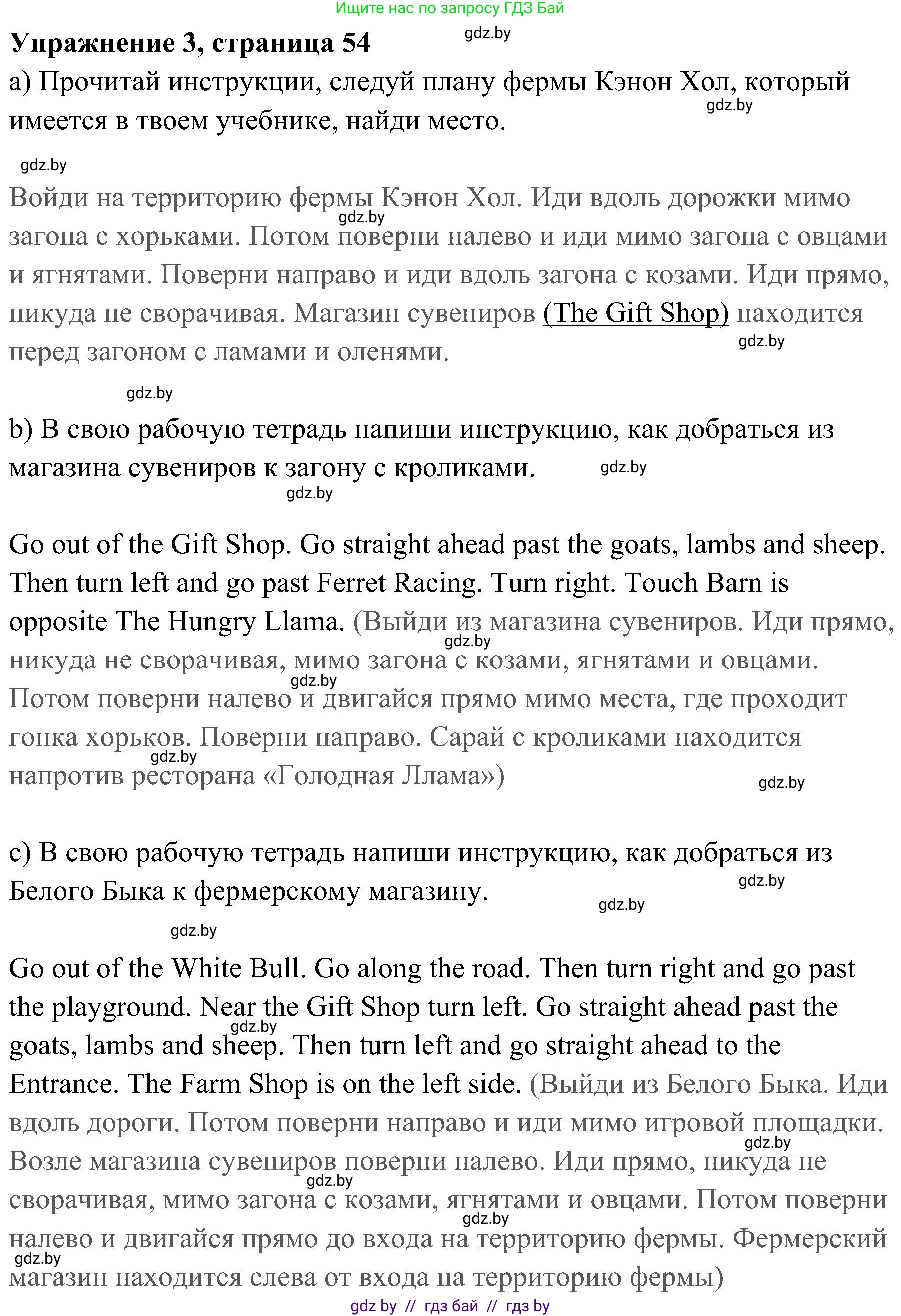 Английский язык (english), 5 класс практикум (activity book ), авторы: Демченко Наталья Валентиновна, Севрюкова Татьяна Юрьевна, Наумова Елена Георгиевна, Лапицкая Людмила Михайловна (Lapitskaya Ludmila), Юхнель Наталья Валентиновна, издательство Аверсэв, Минск, 2019, зелёного цвета, Часть 2, страница 54, номер 3, Решение 1