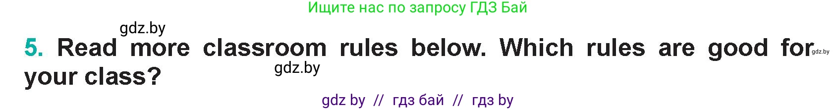 Английский язык (english), 5 класс Учебник (Student's book), авторы: Демченко Наталья Валентиновна, Лапицкая Людмила Михайловна (Lapitskaya Ludmila), Юхнель Наталья Валентиновна, Романчук Вероника Романовна, издательство Адукацыя i выхаванне, Минск, 2025, Часть 1, страница 8, номер 5, Условие