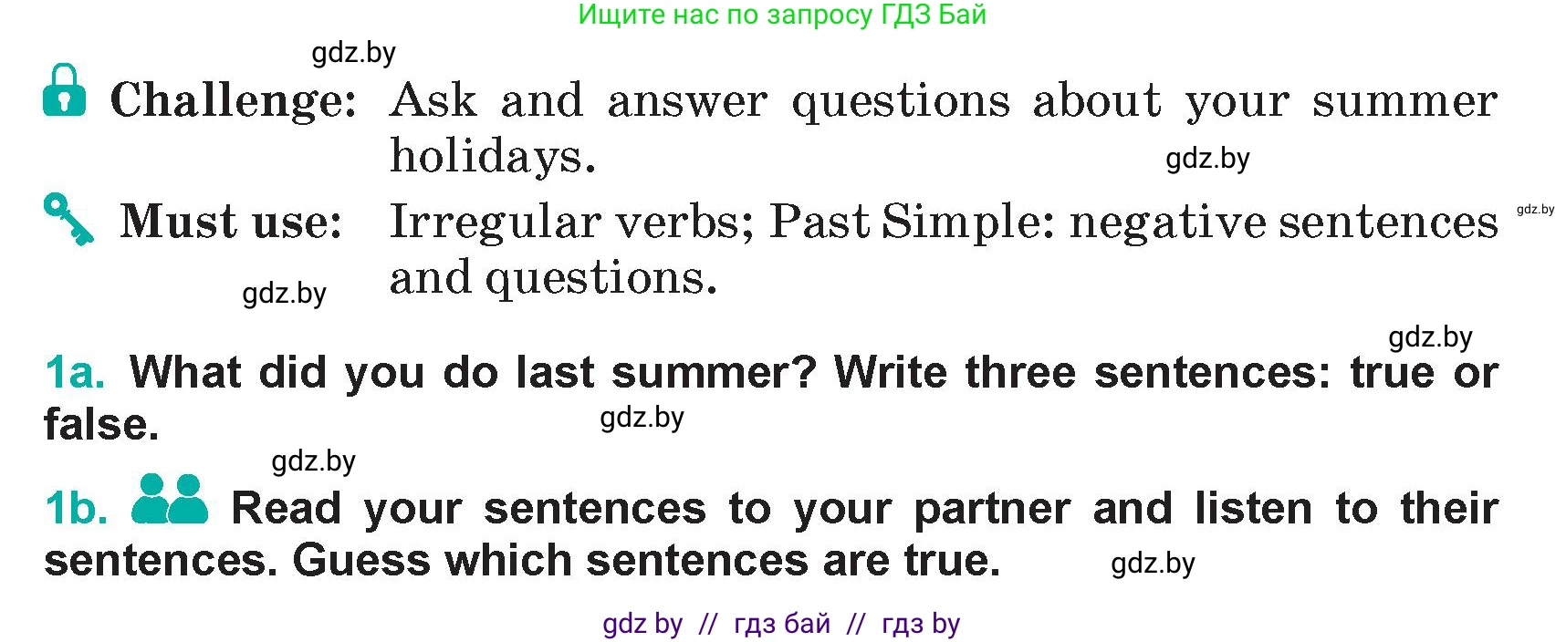 Английский язык (english), 5 класс Учебник (Student's book), авторы: Демченко Наталья Валентиновна, Лапицкая Людмила Михайловна (Lapitskaya Ludmila), Юхнель Наталья Валентиновна, Романчук Вероника Романовна, издательство Адукацыя i выхаванне, Минск, 2025, Часть 1, страница 30, номер 1, Условие