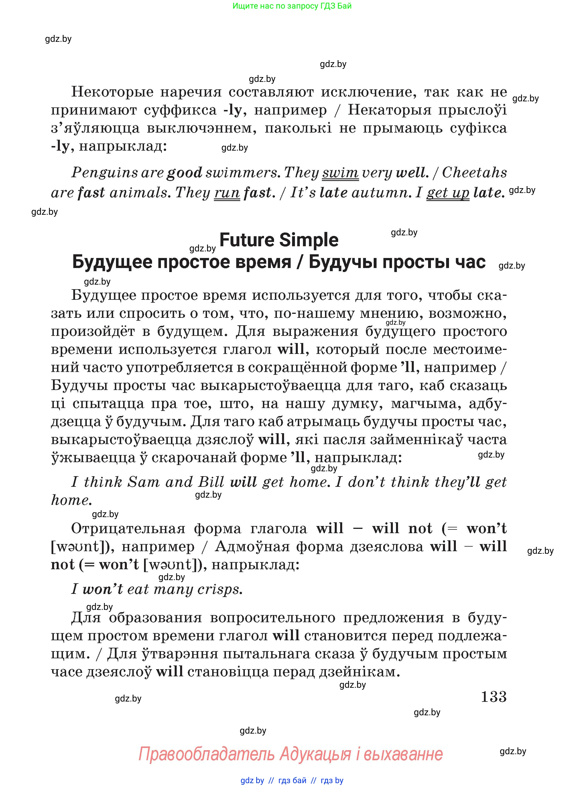 Английский язык (english), 5 класс Учебник (Student's book), авторы: Демченко Наталья Валентиновна, Лапицкая Людмила Михайловна (Lapitskaya Ludmila), Юхнель Наталья Валентиновна, Романчук Вероника Романовна, издательство Адукацыя i выхаванне, Минск, 2025, страница 133