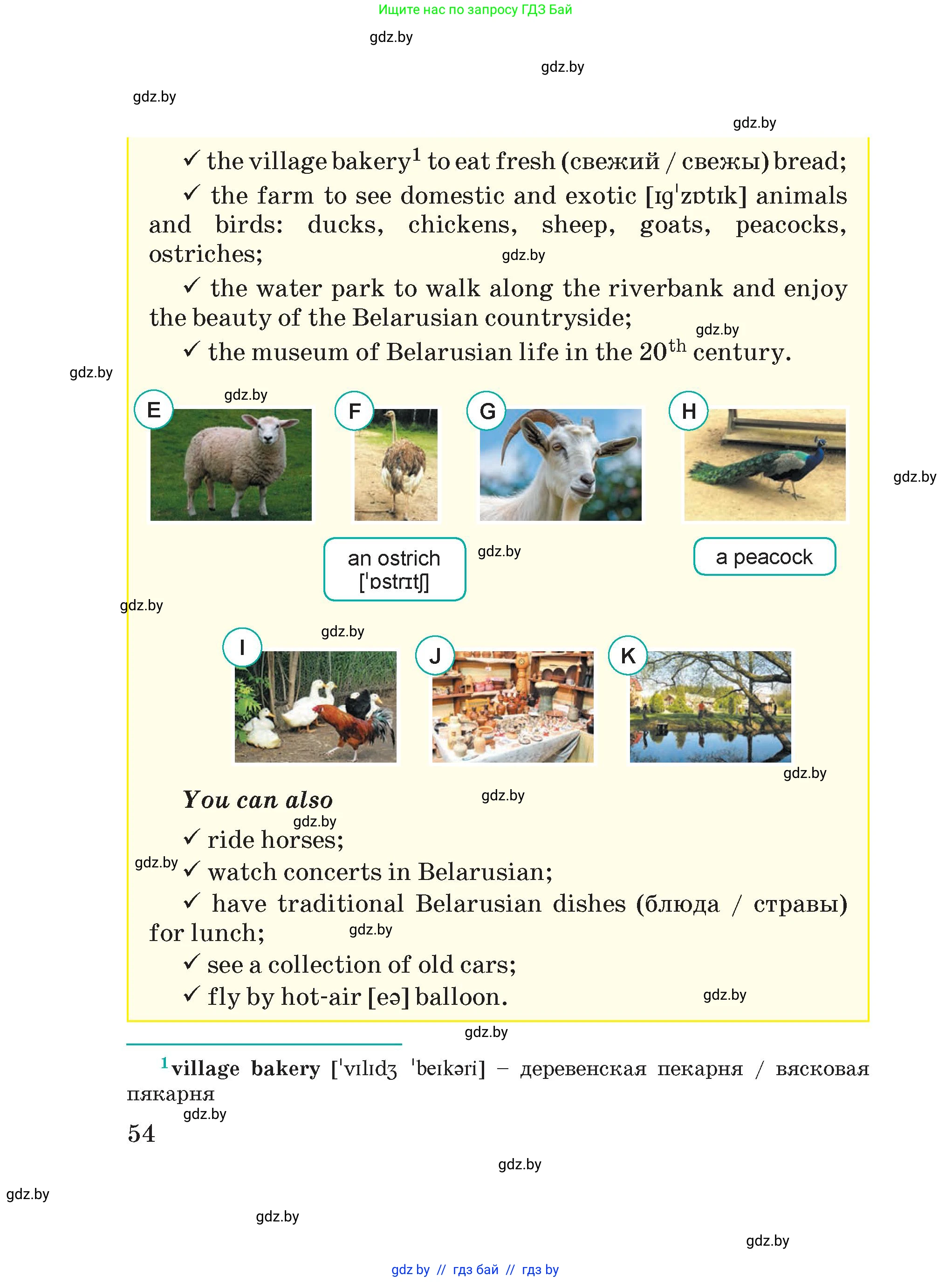 Английский язык (english), 5 класс Учебник (Student's book), авторы: Демченко Наталья Валентиновна, Лапицкая Людмила Михайловна (Lapitskaya Ludmila), Юхнель Наталья Валентиновна, Романчук Вероника Романовна, издательство Адукацыя i выхаванне, Минск, 2025, страница 54