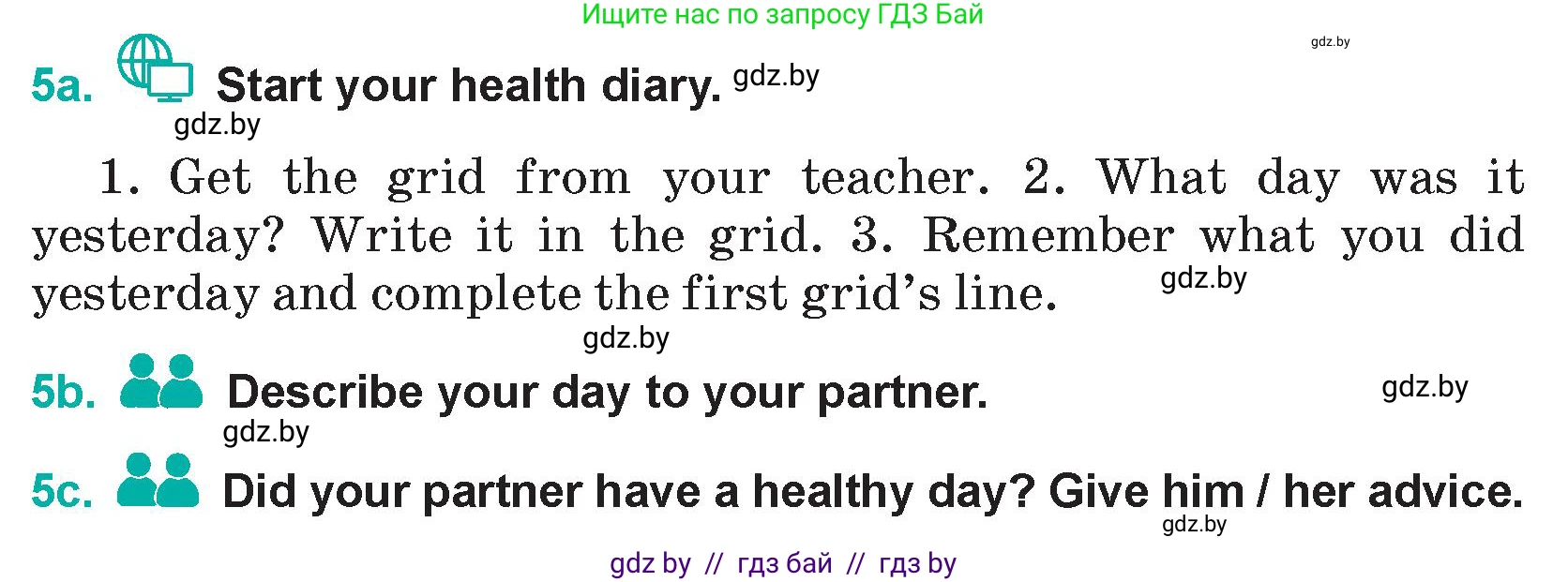 Английский язык (english), 5 класс Учебник (Student's book), авторы: Демченко Наталья Валентиновна, Лапицкая Людмила Михайловна (Lapitskaya Ludmila), Юхнель Наталья Валентиновна, Романчук Вероника Романовна, издательство Адукацыя i выхаванне, Минск, 2025, Часть 1, страница 134, номер 5, Условие