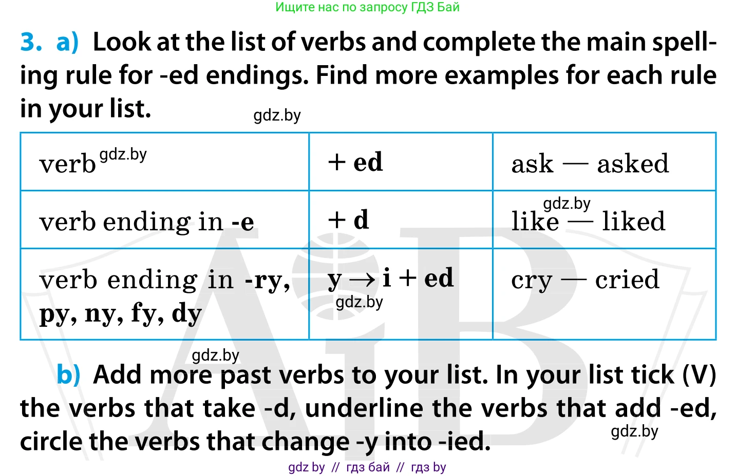 Английский язык (english), 5 класс Учебник, авторы: Демченко Наталья Валентиновна, Севрюкова Татьяна Юрьевна, Наумова Елена Георгиевна, Юхнель Наталья Валентиновна, Лапицкая Людмила Михайловна (Lapitskaya Ludmila), издательство Адукацыя i выхаванне, Минск, 2017, Часть ( Part) 1, страница 14, номер 3, Условие