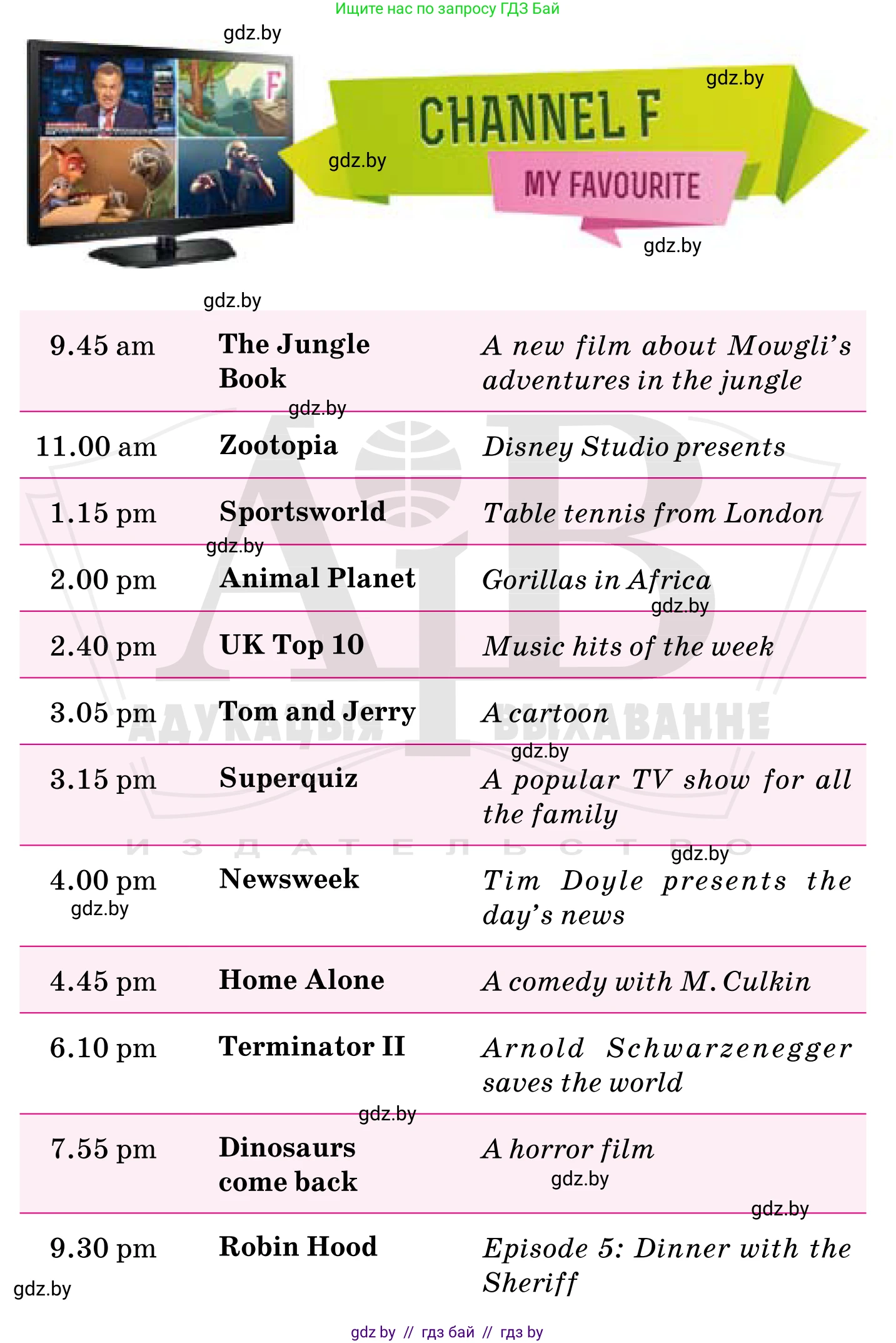 Английский язык (english), 5 класс Учебник, авторы: Демченко Наталья Валентиновна, Севрюкова Татьяна Юрьевна, Наумова Елена Георгиевна, Юхнель Наталья Валентиновна, Лапицкая Людмила Михайловна (Lapitskaya Ludmila), издательство Адукацыя i выхаванне, Минск, 2017, Часть ( Part) 1, страница 72, номер 4, Условие (продолжение 2)