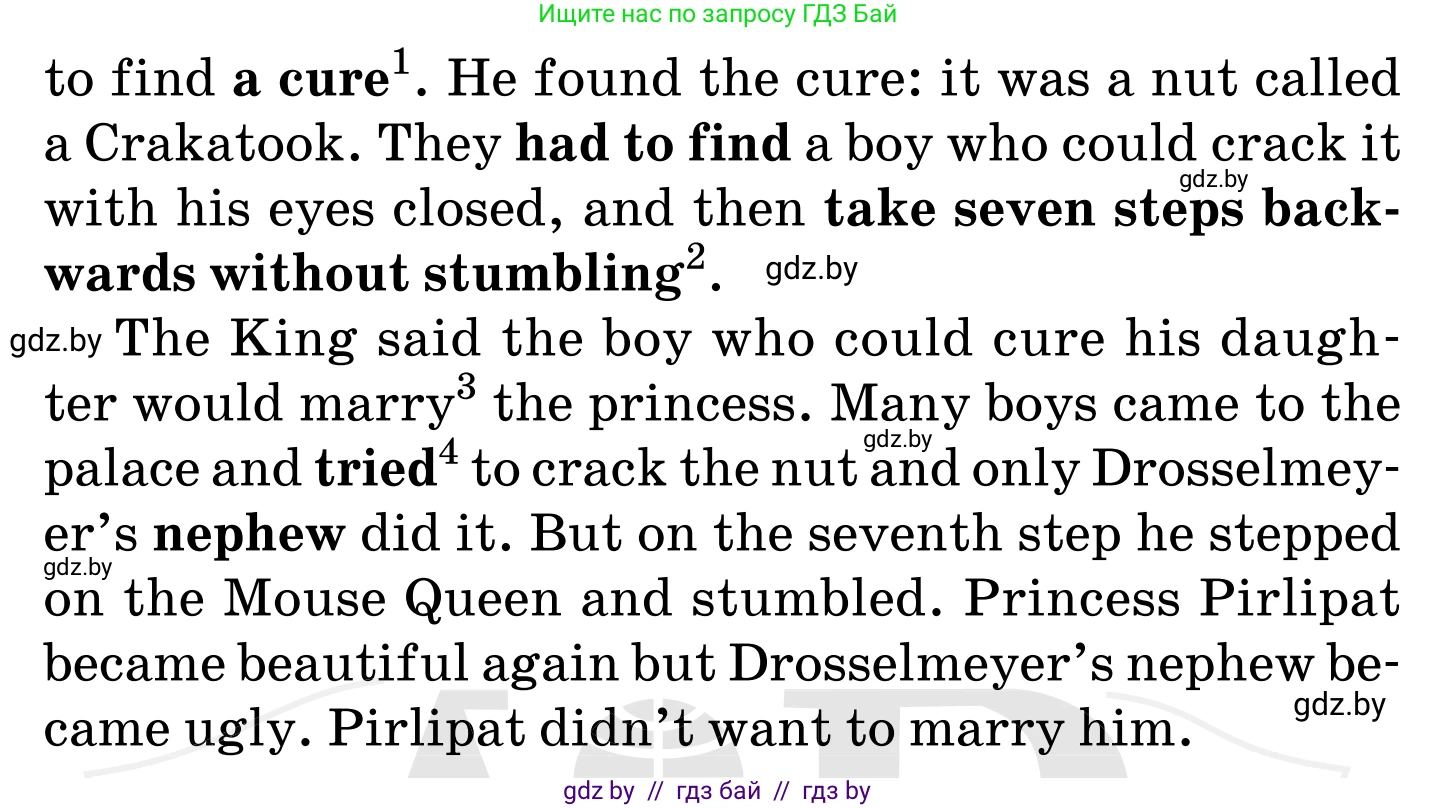 Английский язык (english), 5 класс Учебник, авторы: Демченко Наталья Валентиновна, Севрюкова Татьяна Юрьевна, Наумова Елена Георгиевна, Юхнель Наталья Валентиновна, Лапицкая Людмила Михайловна (Lapitskaya Ludmila), издательство Адукацыя i выхаванне, Минск, 2017, Часть ( Part) 1, страница 126, номер 2, Условие (продолжение 3)