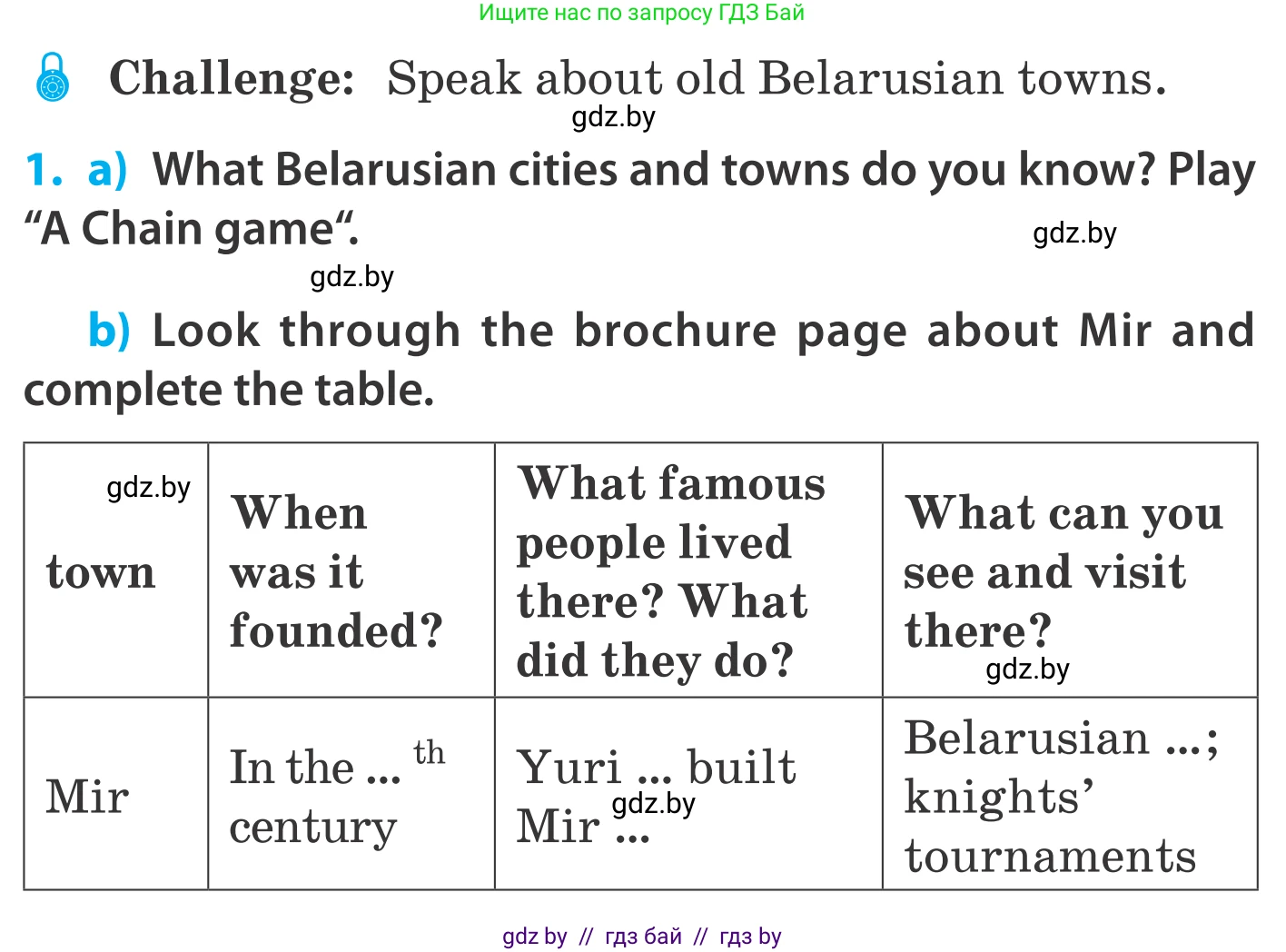 Английский язык (english), 5 класс Учебник, авторы: Демченко Наталья Валентиновна, Севрюкова Татьяна Юрьевна, Наумова Елена Георгиевна, Юхнель Наталья Валентиновна, Лапицкая Людмила Михайловна (Lapitskaya Ludmila), издательство Адукацыя i выхаванне, Минск, 2017, Часть ( Part) 2, страница 32, номер 1, Условие