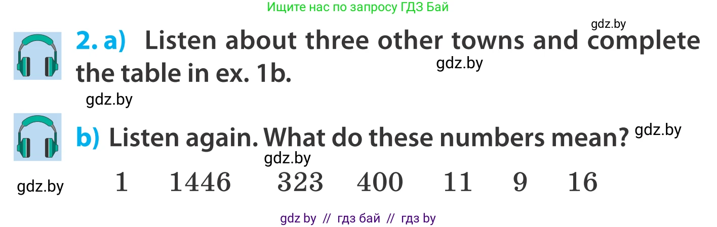 Английский язык (english), 5 класс Учебник, авторы: Демченко Наталья Валентиновна, Севрюкова Татьяна Юрьевна, Наумова Елена Георгиевна, Юхнель Наталья Валентиновна, Лапицкая Людмила Михайловна (Lapitskaya Ludmila), издательство Адукацыя i выхаванне, Минск, 2017, Часть ( Part) 2, страница 33, номер 2, Условие