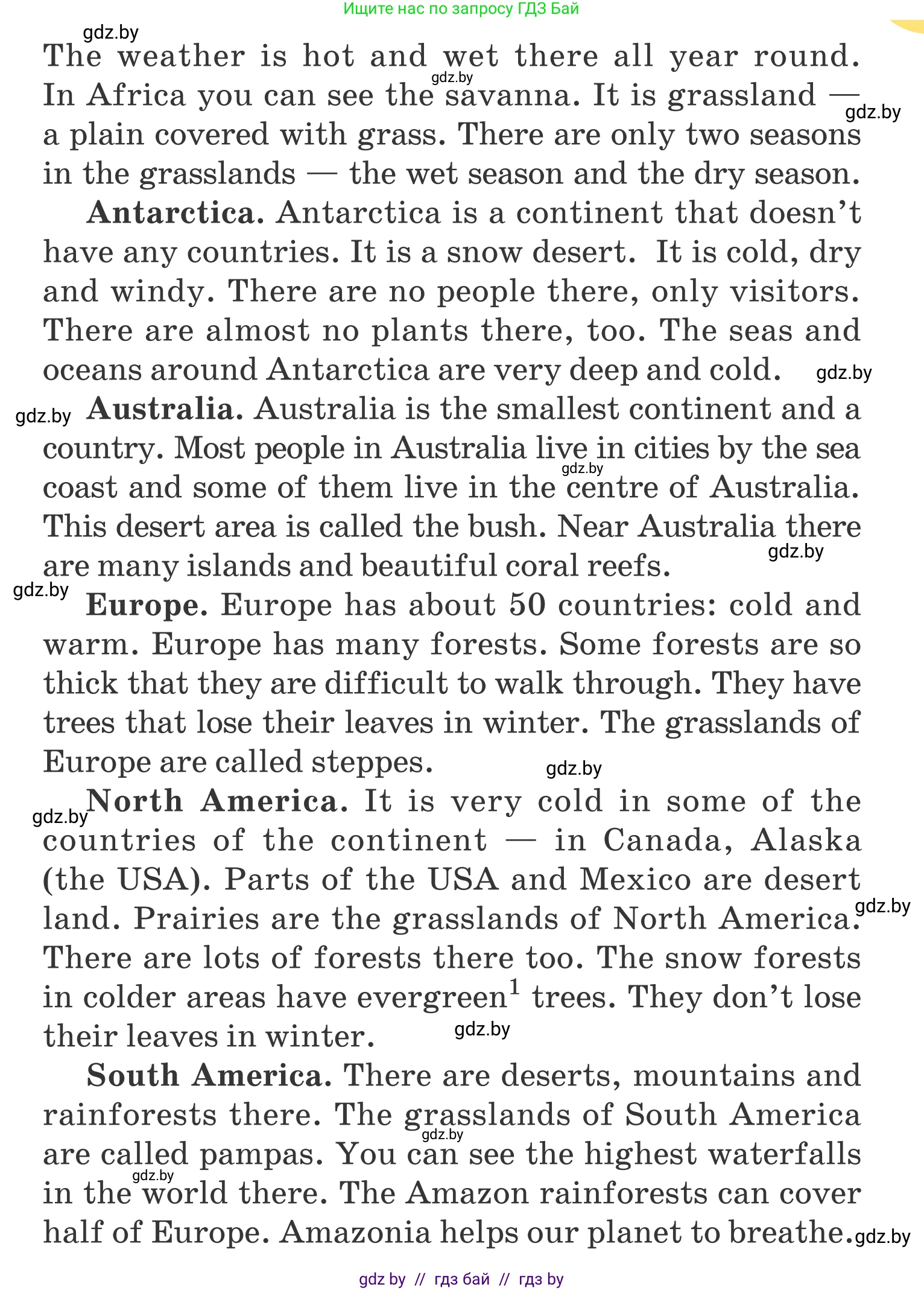 Английский язык (english), 5 класс Учебник, авторы: Демченко Наталья Валентиновна, Севрюкова Татьяна Юрьевна, Наумова Елена Георгиевна, Юхнель Наталья Валентиновна, Лапицкая Людмила Михайловна (Lapitskaya Ludmila), издательство Адукацыя i выхаванне, Минск, 2017, Часть ( Part) 2, страница 73, номер 1, Условие (продолжение 3)