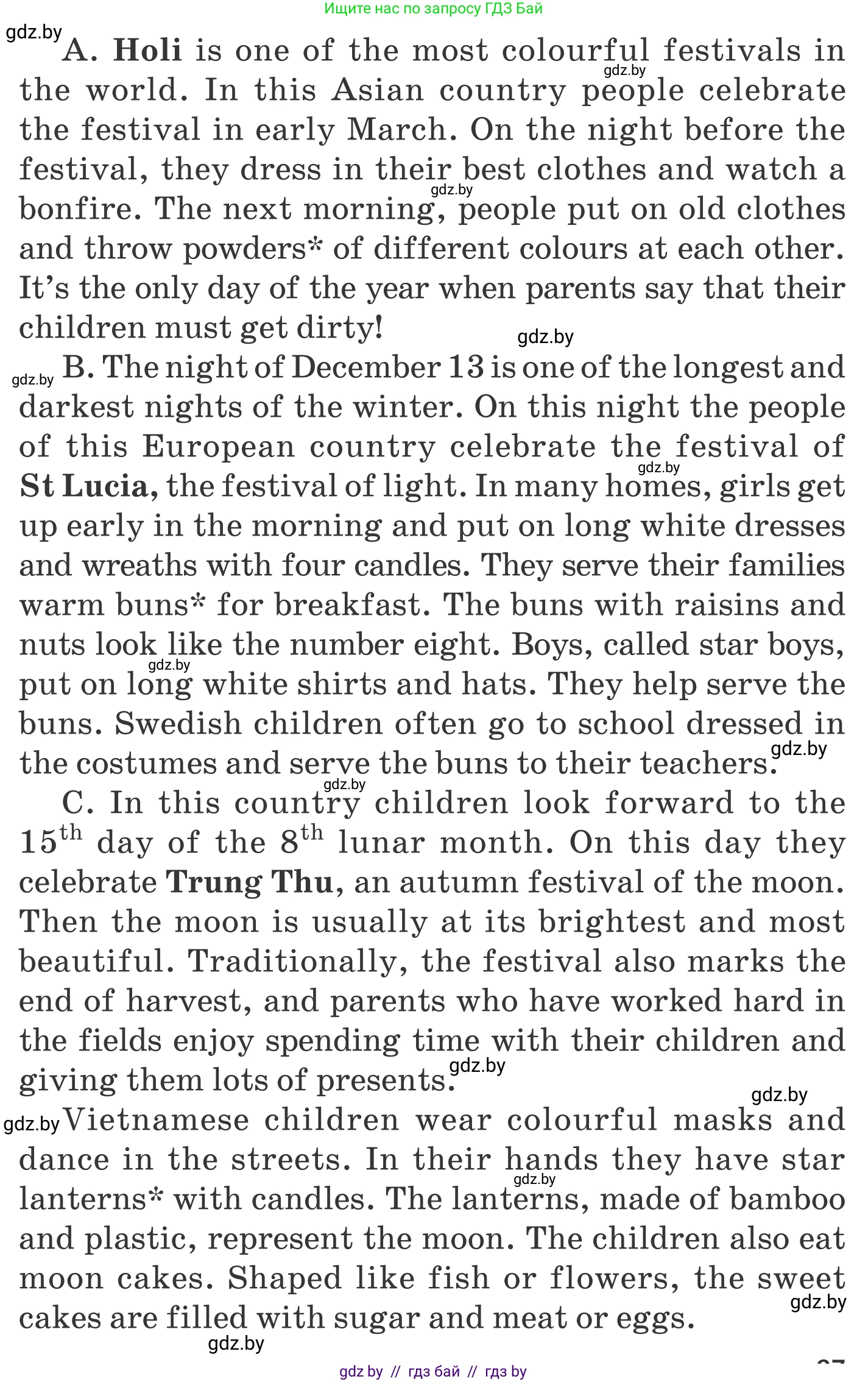 Английский язык (english), 5 класс Учебник, авторы: Демченко Наталья Валентиновна, Севрюкова Татьяна Юрьевна, Наумова Елена Георгиевна, Юхнель Наталья Валентиновна, Лапицкая Людмила Михайловна (Lapitskaya Ludmila), издательство Адукацыя i выхаванне, Минск, 2017, Часть ( Part) 2, страница 86, номер 1, Условие (продолжение 2)