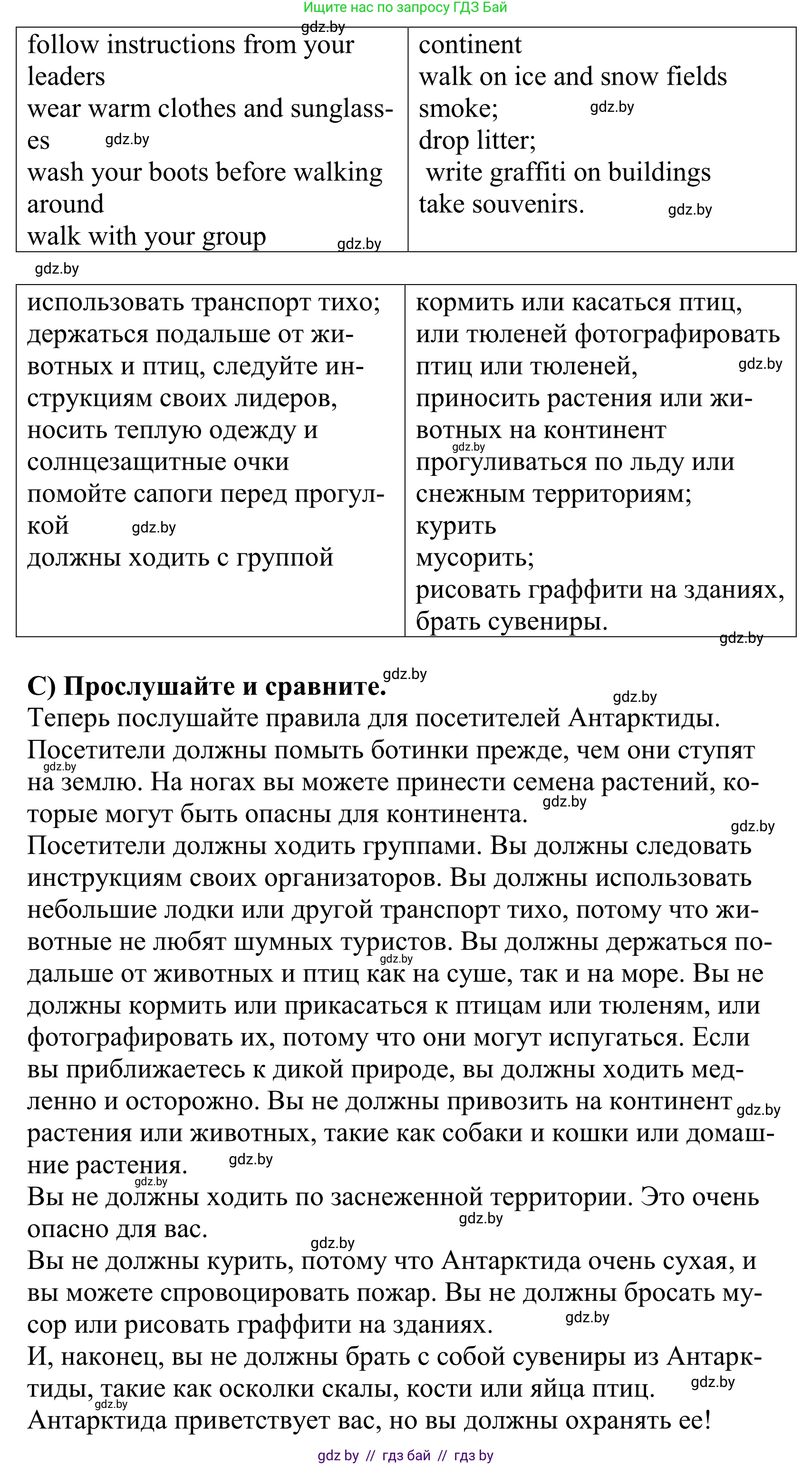 Английский язык (english), 5 класс Учебник, авторы: Демченко Наталья Валентиновна, Севрюкова Татьяна Юрьевна, Наумова Елена Георгиевна, Юхнель Наталья Валентиновна, Лапицкая Людмила Михайловна (Lapitskaya Ludmila), издательство Адукацыя i выхаванне, Минск, 2017, Часть ( Part) 2, страница 81, номер 3, Решение 2 (продолжение 2)