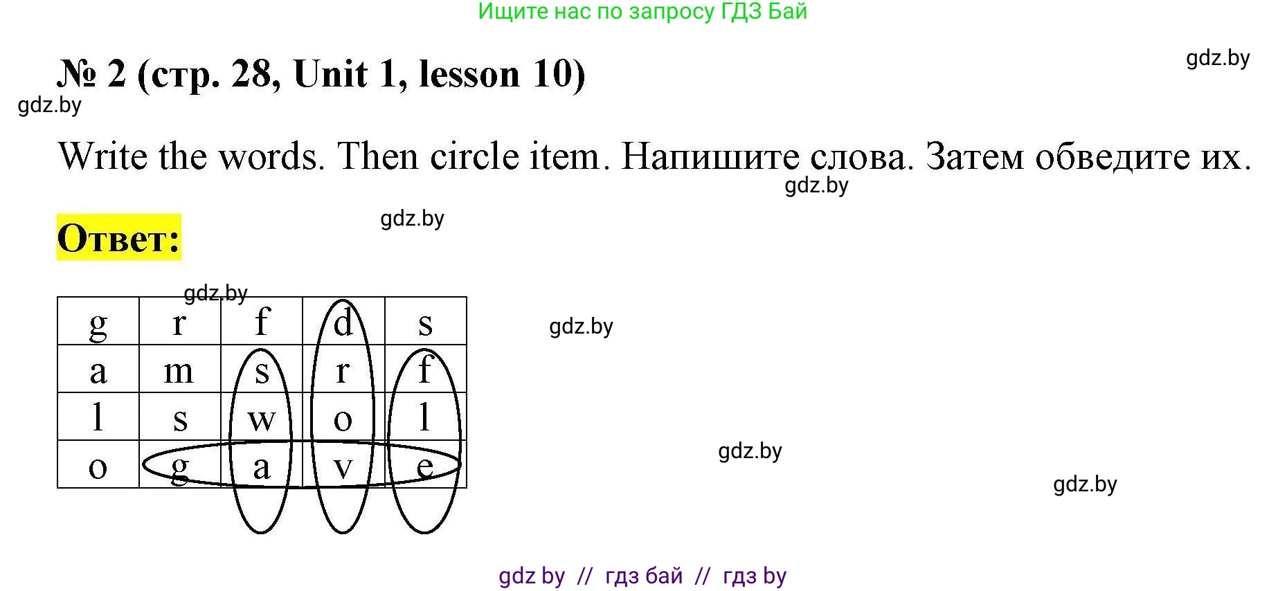 Английский язык (english), 5 класс Рабочая тетрадь (workbook), авторы: Лапицкая Людмила Михайловна (Lapitskaya Ludmila), Калишевич Алла Ивановна, Севрюкова Татьяна Юрьевна, Седунова Наталья Михайловна (Sedunova Natalia), издательство Аверсэв, Минск, 2020, оранжевого цвета, Часть 1, страница 28, номер 2, Решение