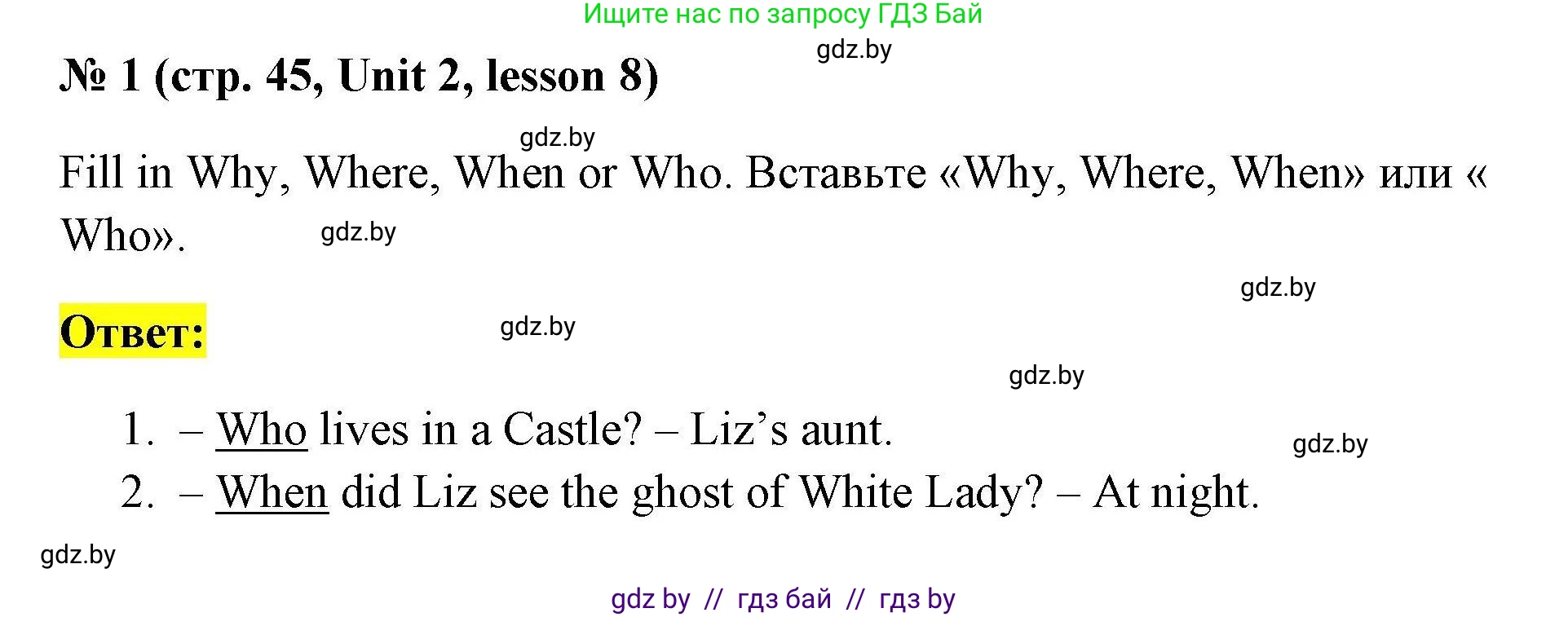 Английский язык (english), 5 класс Рабочая тетрадь (workbook), авторы: Лапицкая Людмила Михайловна (Lapitskaya Ludmila), Калишевич Алла Ивановна, Севрюкова Татьяна Юрьевна, Седунова Наталья Михайловна (Sedunova Natalia), издательство Аверсэв, Минск, 2020, оранжевого цвета, Часть 1, страница 45, номер 1, Решение