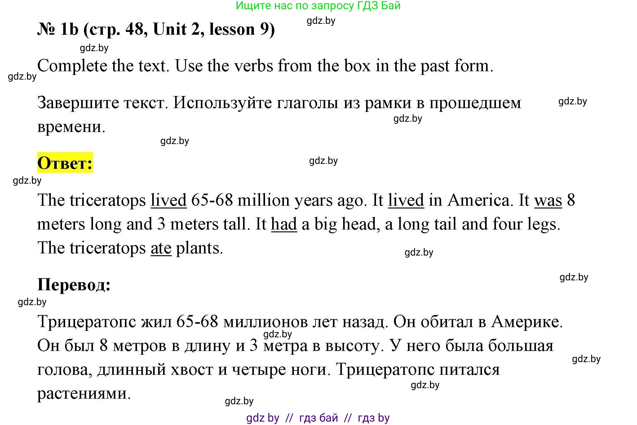 Английский язык (english), 5 класс Рабочая тетрадь (workbook), авторы: Лапицкая Людмила Михайловна (Lapitskaya Ludmila), Калишевич Алла Ивановна, Севрюкова Татьяна Юрьевна, Седунова Наталья Михайловна (Sedunova Natalia), издательство Аверсэв, Минск, 2020, оранжевого цвета, Часть 1, страница 48, номер 2, Решение