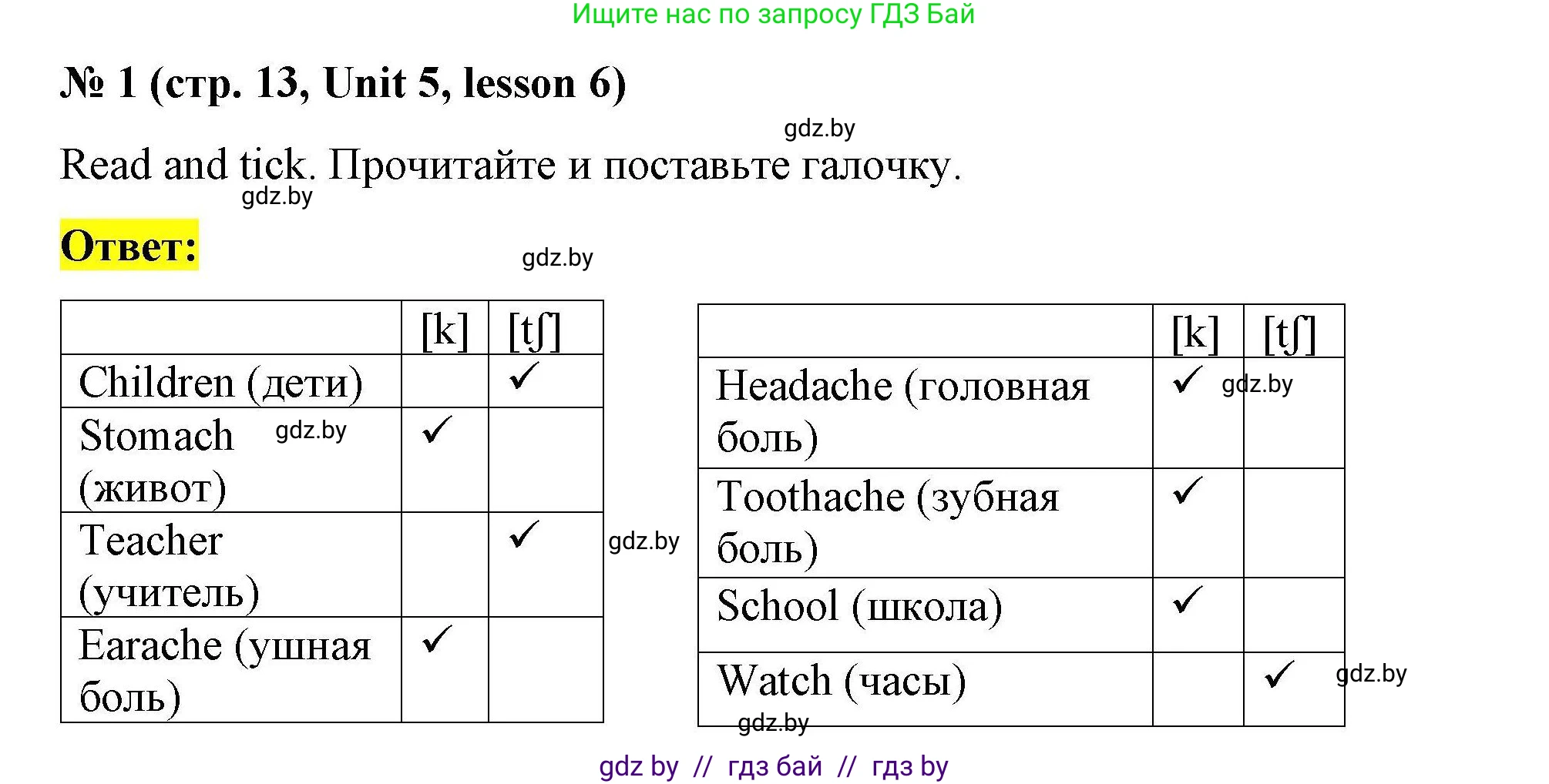 Английский язык (english), 5 класс Рабочая тетрадь (workbook), авторы: Лапицкая Людмила Михайловна (Lapitskaya Ludmila), Калишевич Алла Ивановна, Севрюкова Татьяна Юрьевна, Седунова Наталья Михайловна (Sedunova Natalia), издательство Аверсэв, Минск, 2020, оранжевого цвета, Часть 2, страница 13, номер 1, Решение