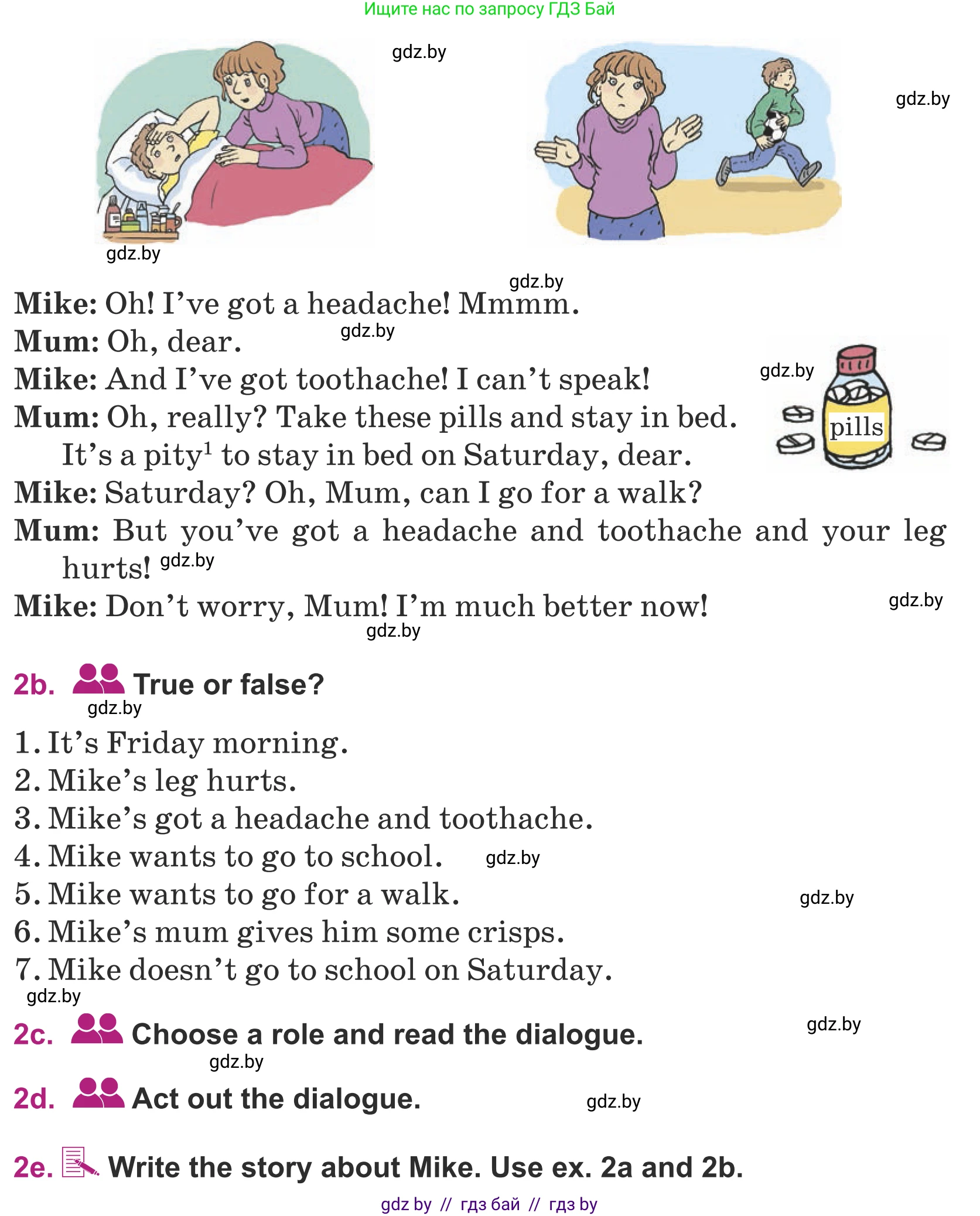 Английский язык (english), 5 класс Учебник (Student's book), авторы: Лапицкая Людмила Михайловна (Lapitskaya Ludmila), Калишевич Алла Ивановна, Севрюкова Татьяна Юрьевна, Седунова Наталья Михайловна (Sedunova Natalia), издательство Вышэйшая школа, Минск, 2020, Часть 2, страница 21, номер 2, Условие (продолжение 2)