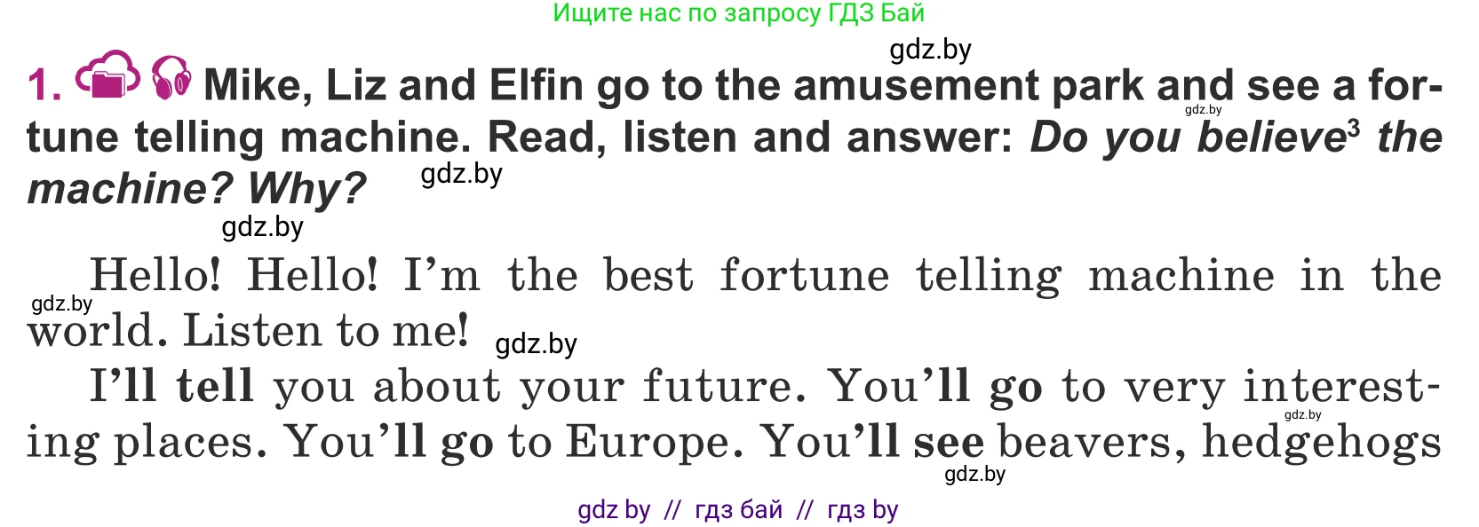 Английский язык (english), 5 класс Учебник (Student's book), авторы: Лапицкая Людмила Михайловна (Lapitskaya Ludmila), Калишевич Алла Ивановна, Севрюкова Татьяна Юрьевна, Седунова Наталья Михайловна (Sedunova Natalia), издательство Вышэйшая школа, Минск, 2020, Часть 2, страница 89, номер 1, Условие