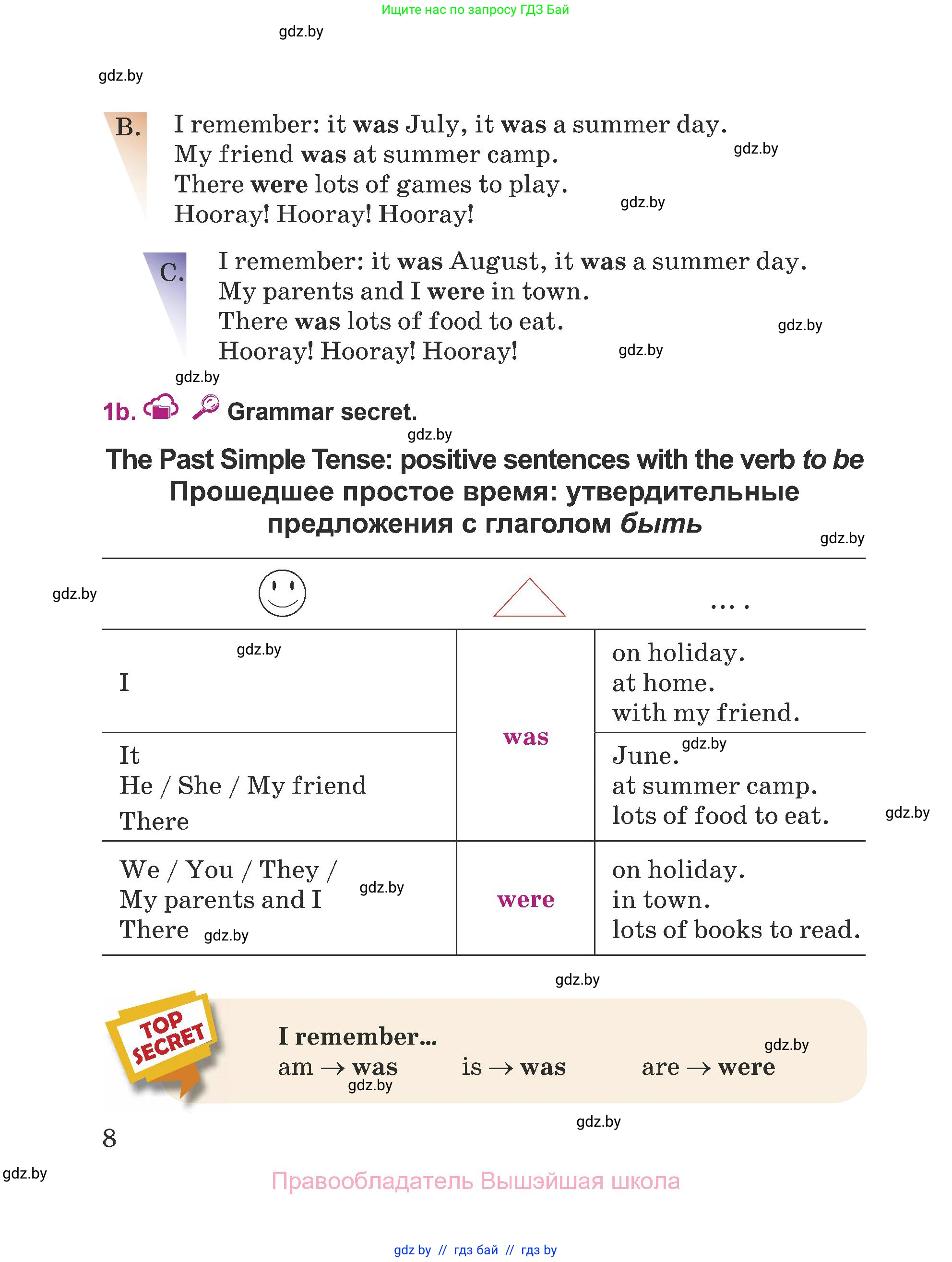 Английский язык (english), 5 класс Учебник (Student's book), авторы: Лапицкая Людмила Михайловна (Lapitskaya Ludmila), Калишевич Алла Ивановна, Севрюкова Татьяна Юрьевна, Седунова Наталья Михайловна (Sedunova Natalia), издательство Вышэйшая школа, Минск, 2020, страница 8