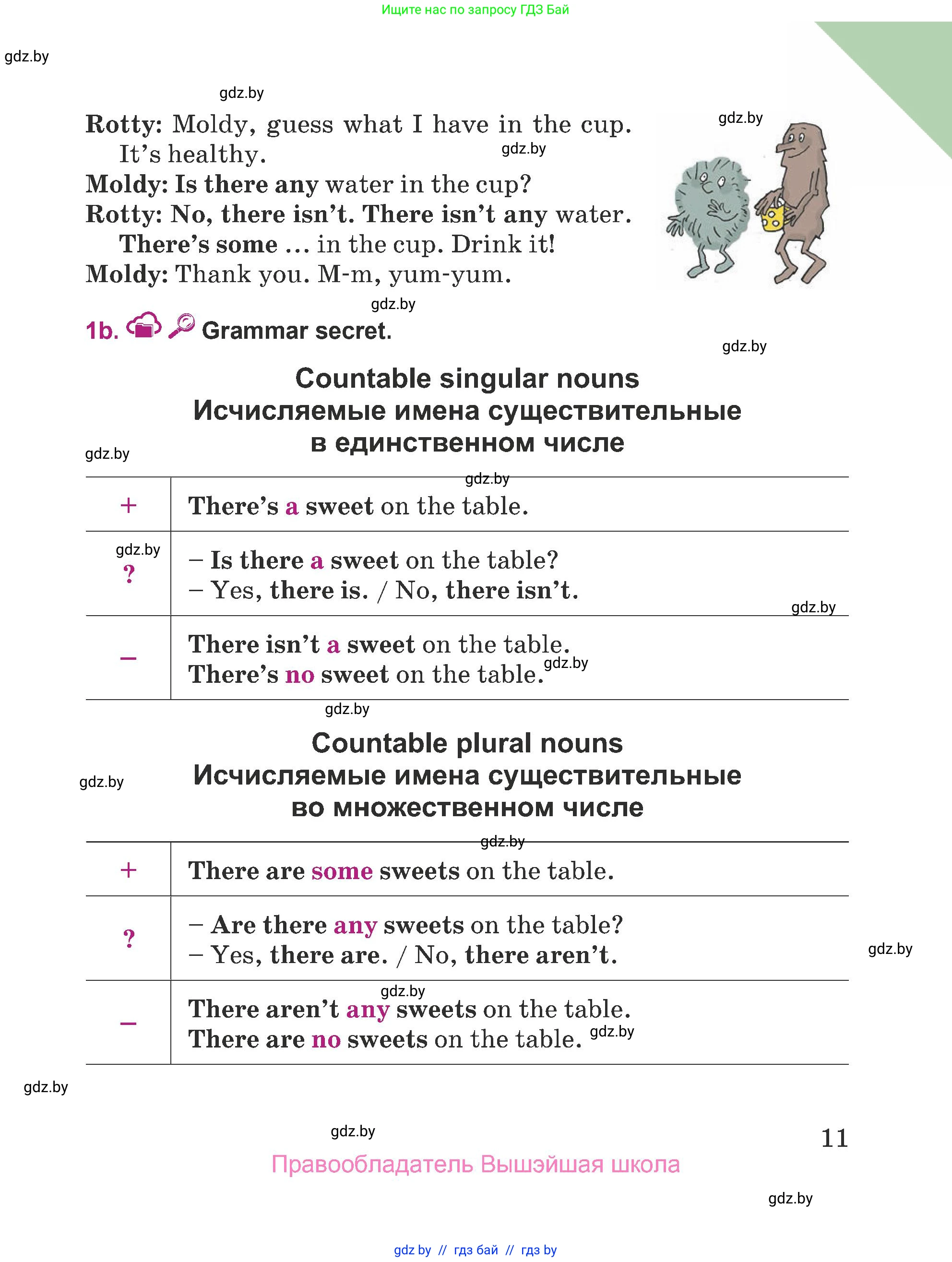 Английский язык (english), 5 класс Учебник (Student's book), авторы: Лапицкая Людмила Михайловна (Lapitskaya Ludmila), Калишевич Алла Ивановна, Севрюкова Татьяна Юрьевна, Седунова Наталья Михайловна (Sedunova Natalia), издательство Вышэйшая школа, Минск, 2020, страница 11