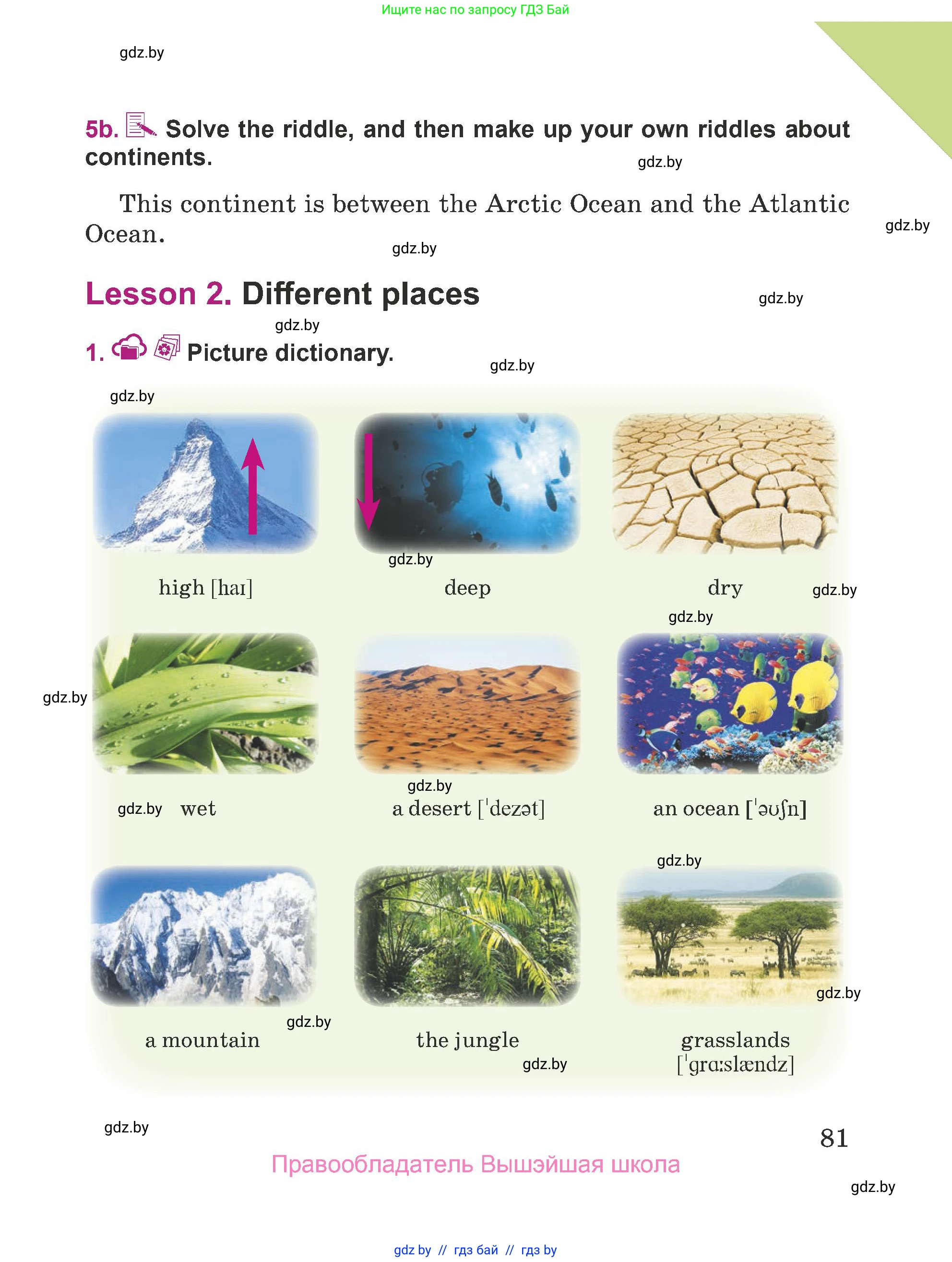 Английский язык (english), 5 класс Учебник (Student's book), авторы: Лапицкая Людмила Михайловна (Lapitskaya Ludmila), Калишевич Алла Ивановна, Севрюкова Татьяна Юрьевна, Седунова Наталья Михайловна (Sedunova Natalia), издательство Вышэйшая школа, Минск, 2020, Часть 2, страница 81