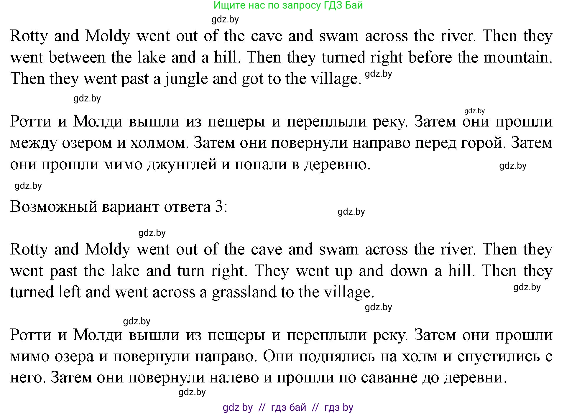 Английский язык (english), 5 класс Учебник (Student's book), авторы: Лапицкая Людмила Михайловна (Lapitskaya Ludmila), Калишевич Алла Ивановна, Севрюкова Татьяна Юрьевна, Седунова Наталья Михайловна (Sedunova Natalia), издательство Вышэйшая школа, Минск, 2020, Часть 2, страница 96, номер 3, Решение 1 (продолжение 3)