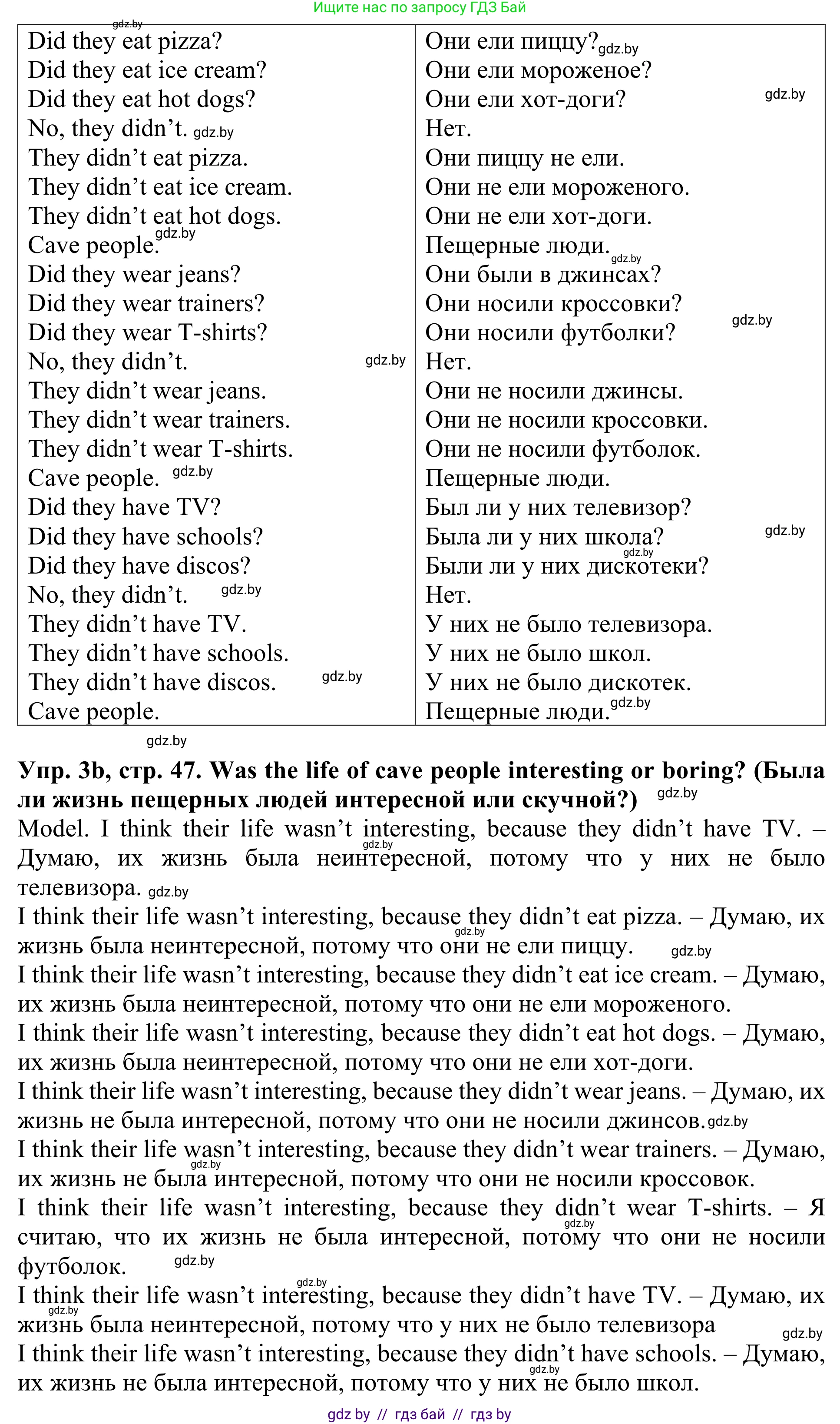 Английский язык (english), 5 класс Учебник (Student's book), авторы: Лапицкая Людмила Михайловна (Lapitskaya Ludmila), Калишевич Алла Ивановна, Севрюкова Татьяна Юрьевна, Седунова Наталья Михайловна (Sedunova Natalia), издательство Вышэйшая школа, Минск, 2020, Часть 1, страница 46, номер 3, Решение 2 (продолжение 2)