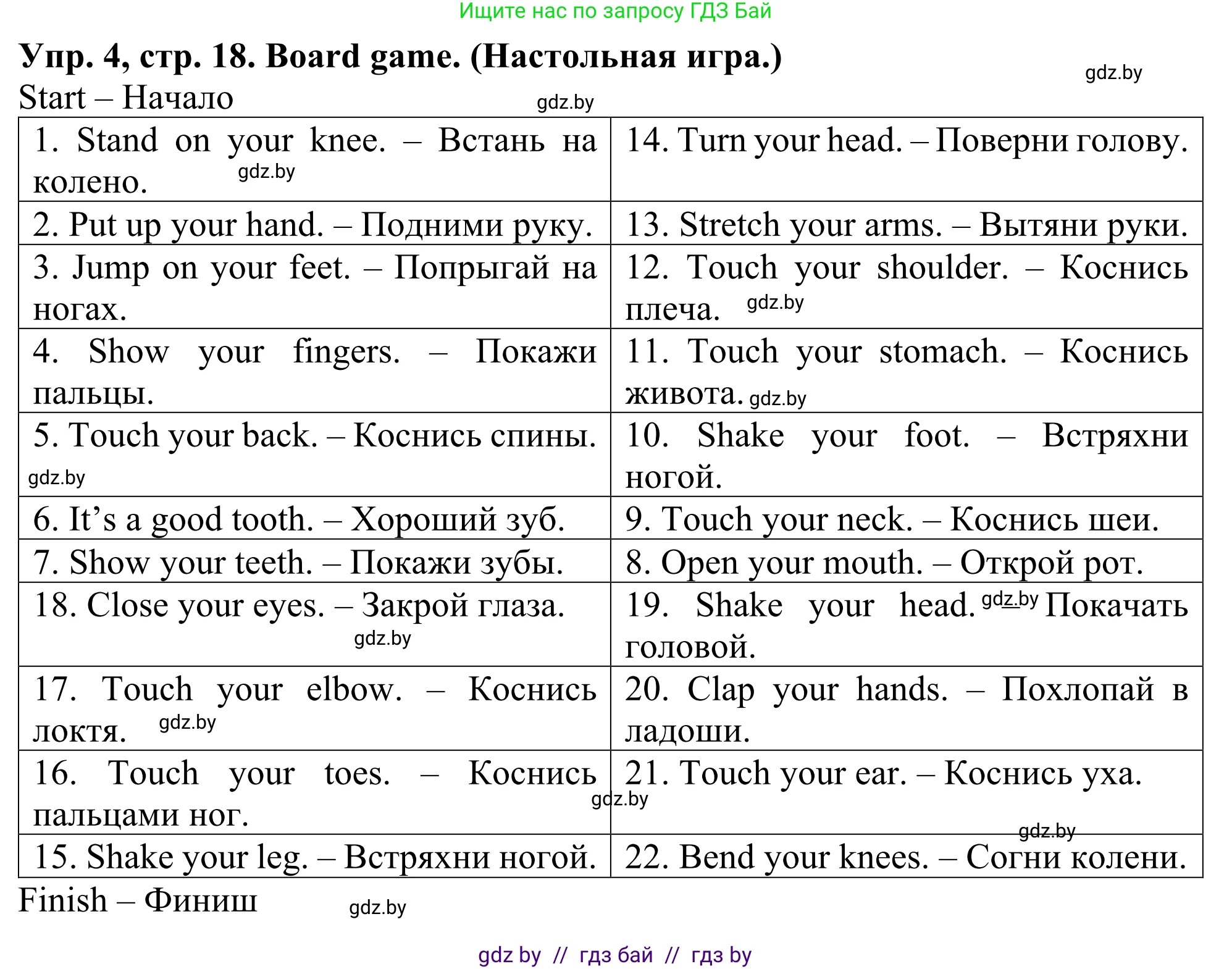 Английский язык (english), 5 класс Учебник (Student's book), авторы: Лапицкая Людмила Михайловна (Lapitskaya Ludmila), Калишевич Алла Ивановна, Севрюкова Татьяна Юрьевна, Седунова Наталья Михайловна (Sedunova Natalia), издательство Вышэйшая школа, Минск, 2020, Часть 2, страница 18, номер 4, Решение 2