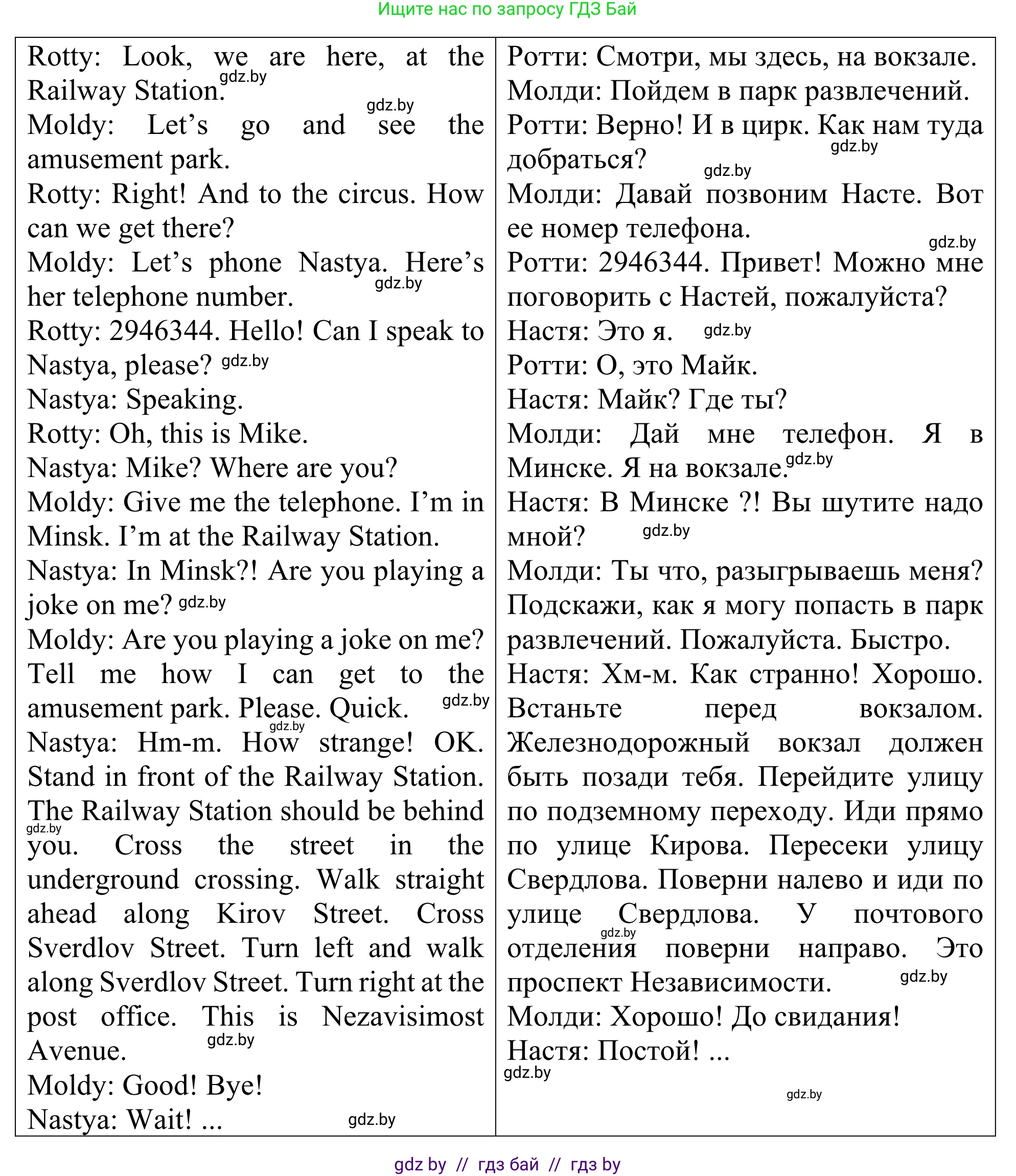 Английский язык (english), 5 класс Учебник (Student's book), авторы: Лапицкая Людмила Михайловна (Lapitskaya Ludmila), Калишевич Алла Ивановна, Севрюкова Татьяна Юрьевна, Седунова Наталья Михайловна (Sedunova Natalia), издательство Вышэйшая школа, Минск, 2020, Часть 2, страница 45, номер 1, Решение 2 (продолжение 2)